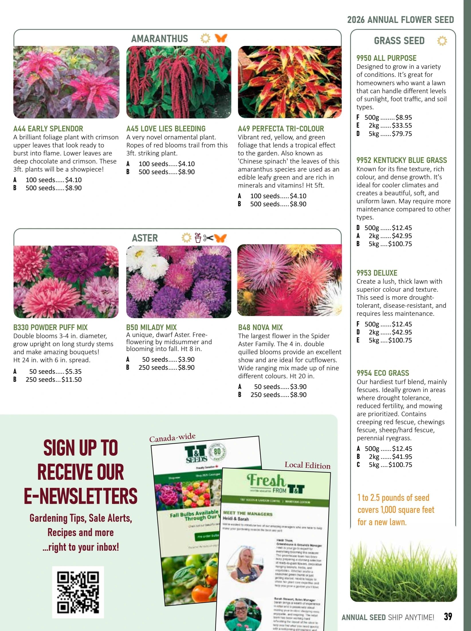 T&T Seeds Catalogue Weekly Ad January 1 - December 31, 2026