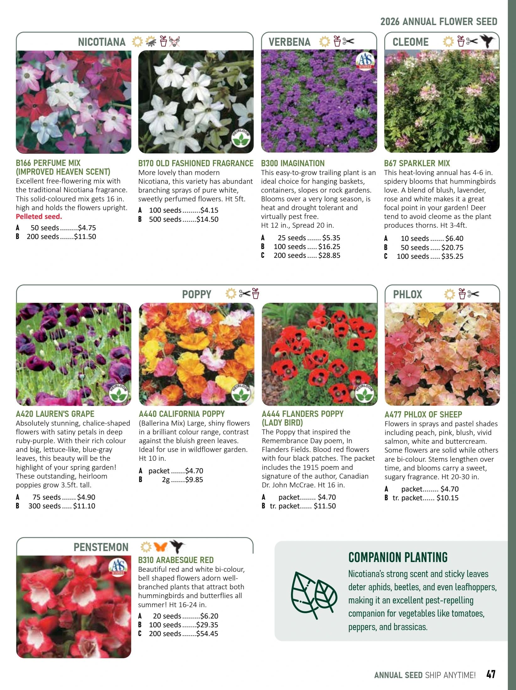 T&T Seeds Catalogue Weekly Ad January 1 - December 31, 2026