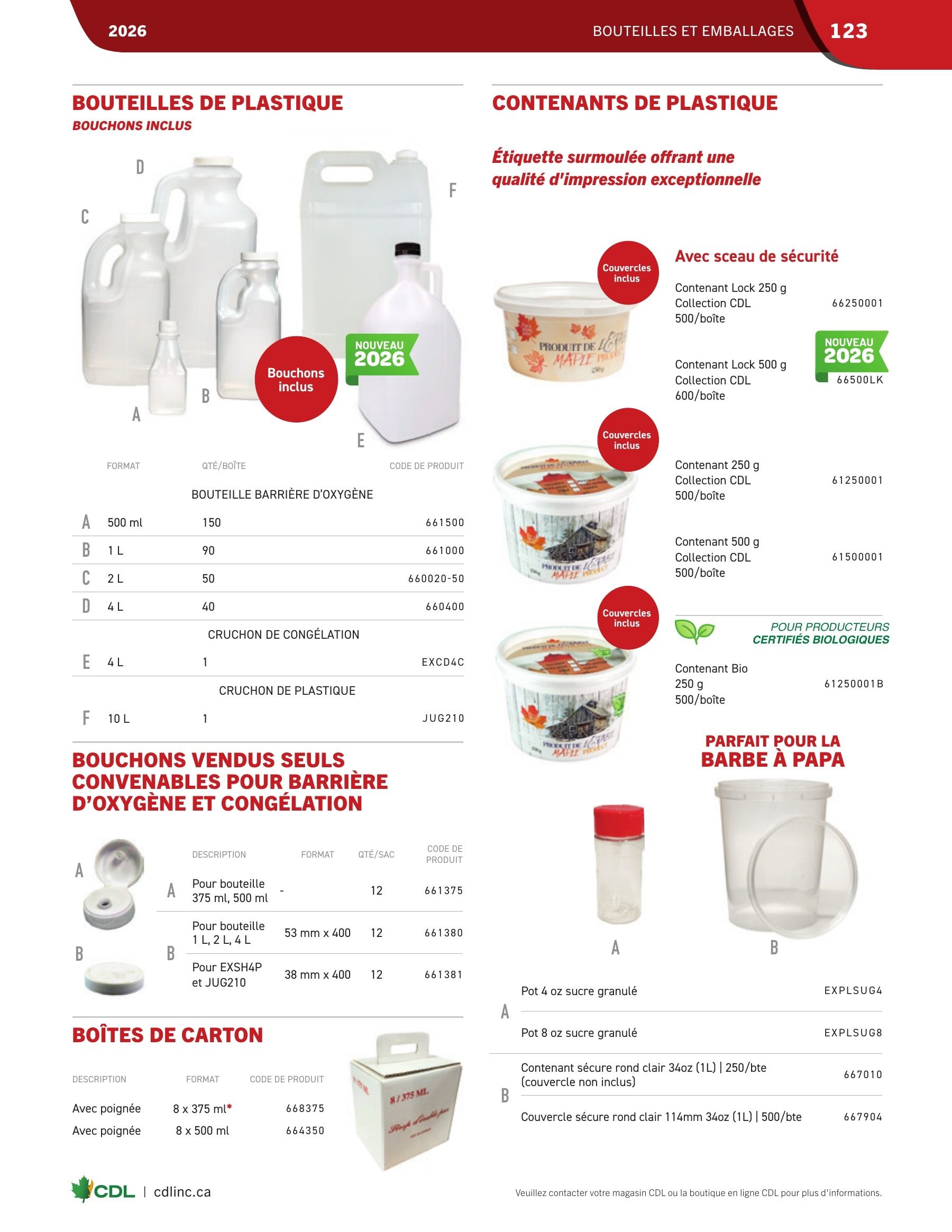 Les Équipements d'Érablière CDL Annual Maple Equipment Catalog Weekly Ad January 1 - December 31, 2026