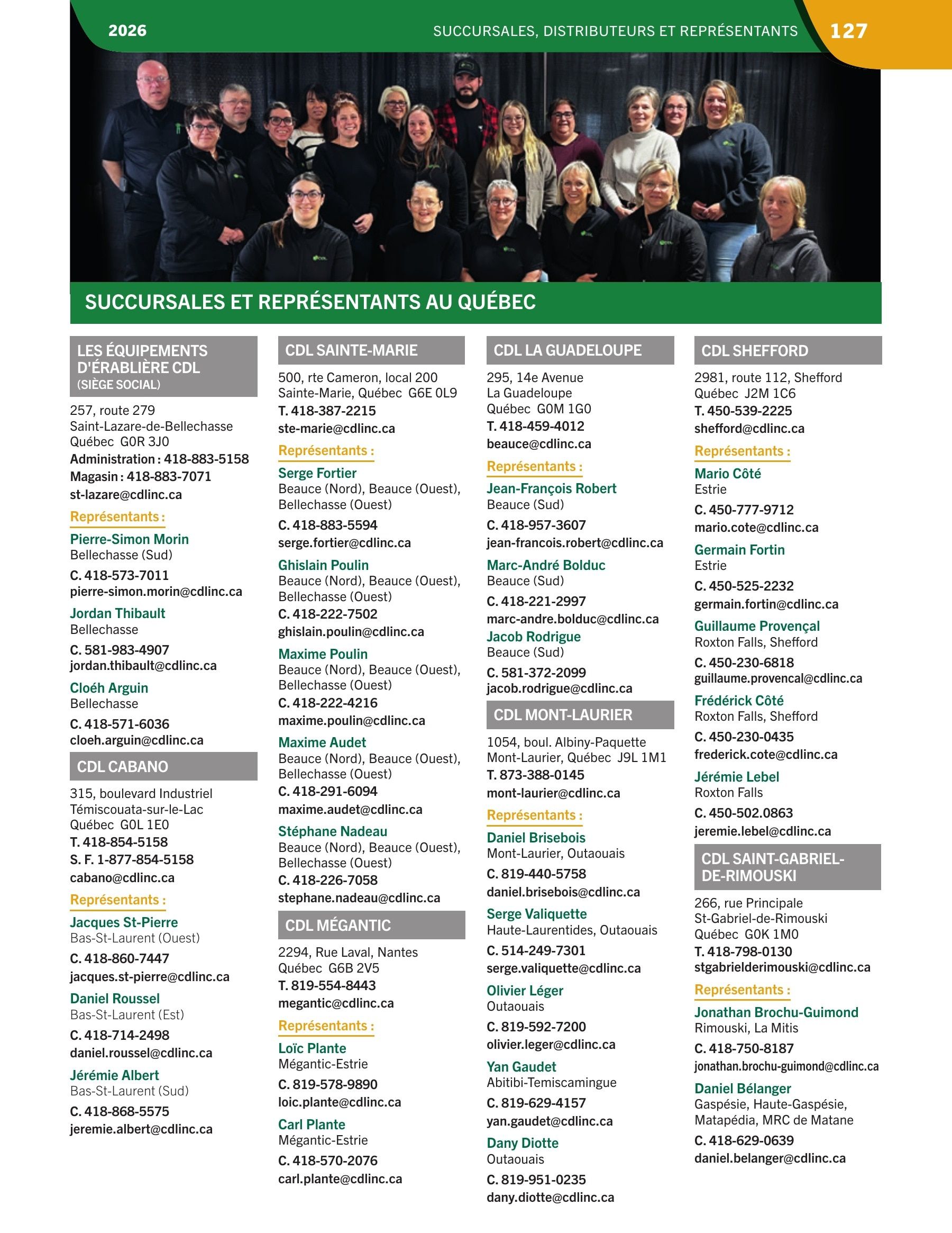 Les Équipements d'Érablière CDL Annual Maple Equipment Catalog Weekly Ad January 1 - December 31, 2026