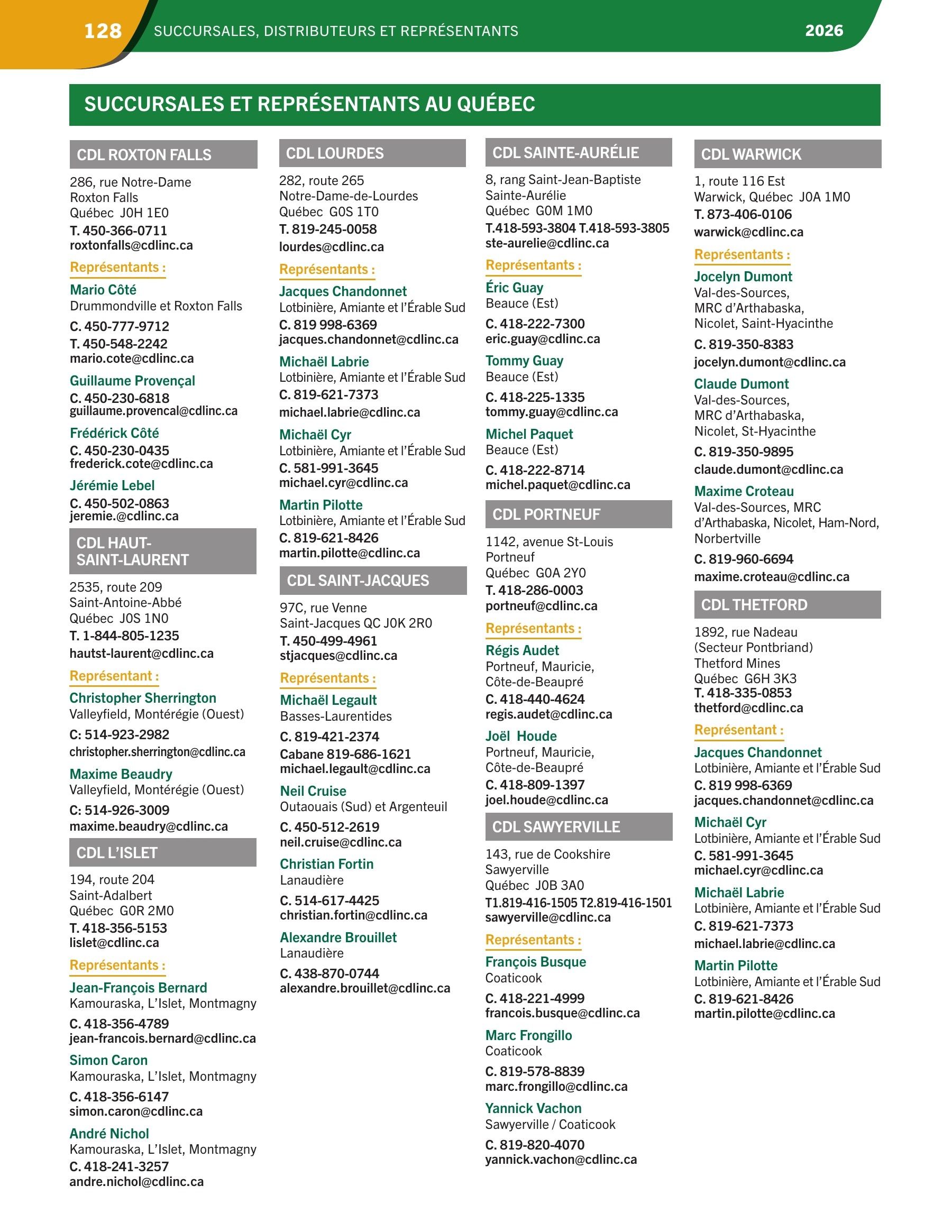 Les Équipements d'Érablière CDL Annual Maple Equipment Catalog Weekly Ad January 1 - December 31, 2026