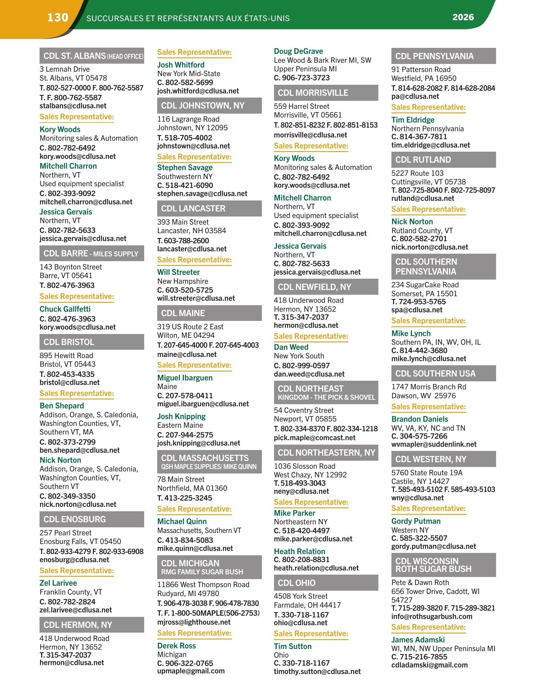 Les Équipements d'Érablière CDL Annual Maple Equipment Catalog Weekly Ad January 1 - December 31, 2026