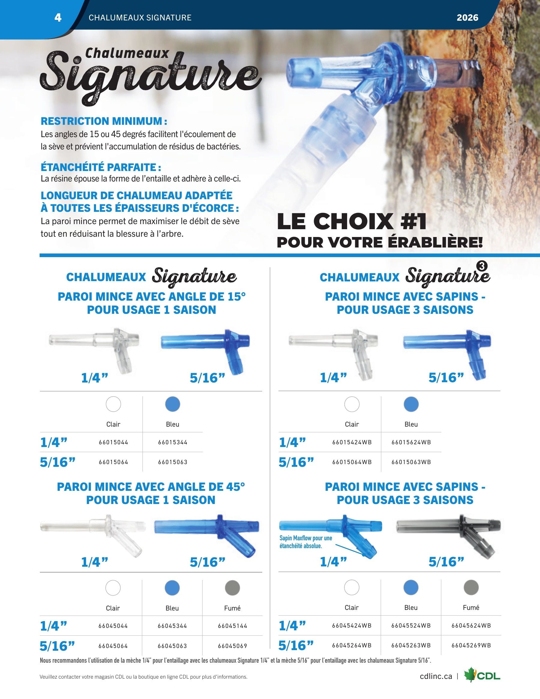 Les Équipements d'Érablière CDL Annual Maple Equipment Catalog Weekly Ad January 1 - December 31, 2026