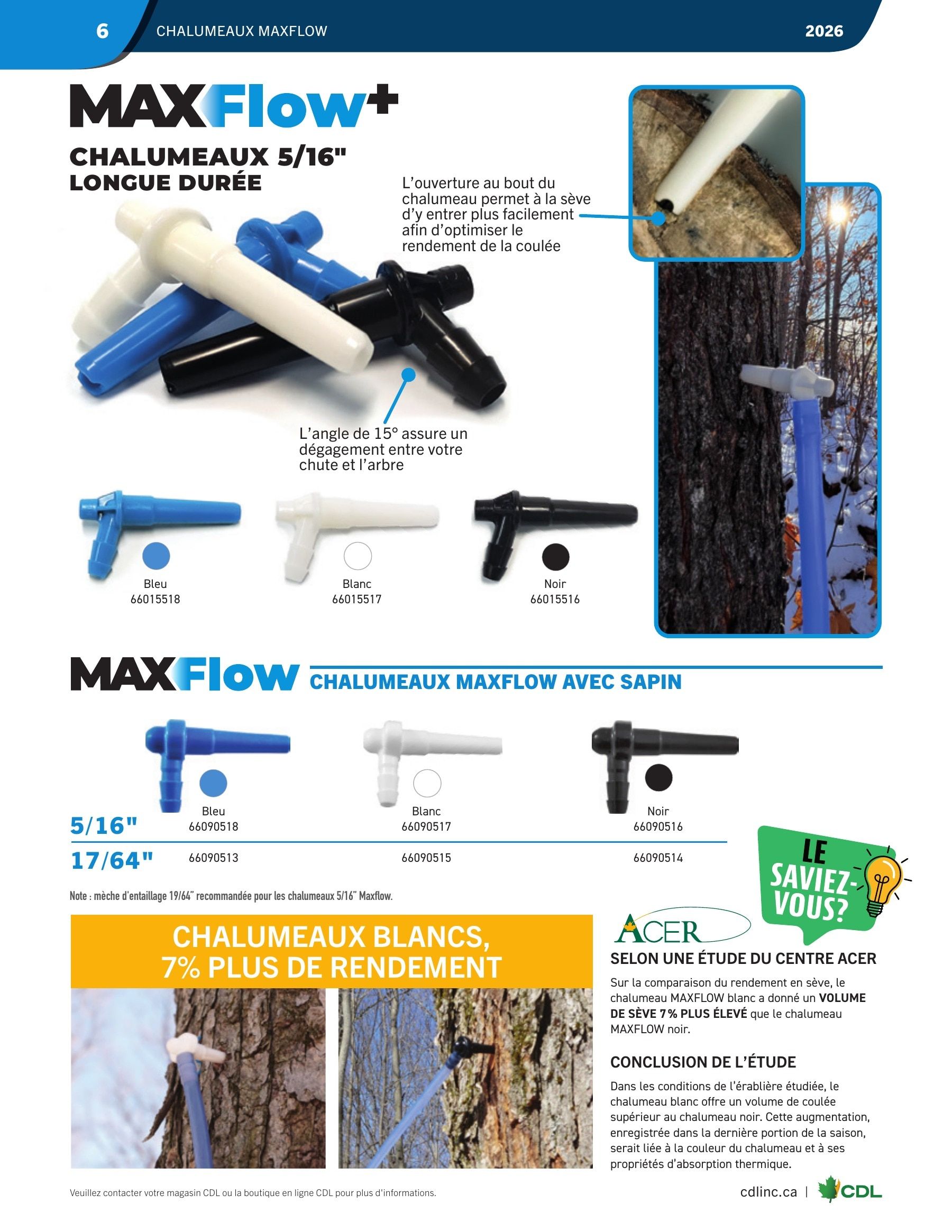 Les Équipements d'Érablière CDL Annual Maple Equipment Catalog Weekly Ad January 1 - December 31, 2026