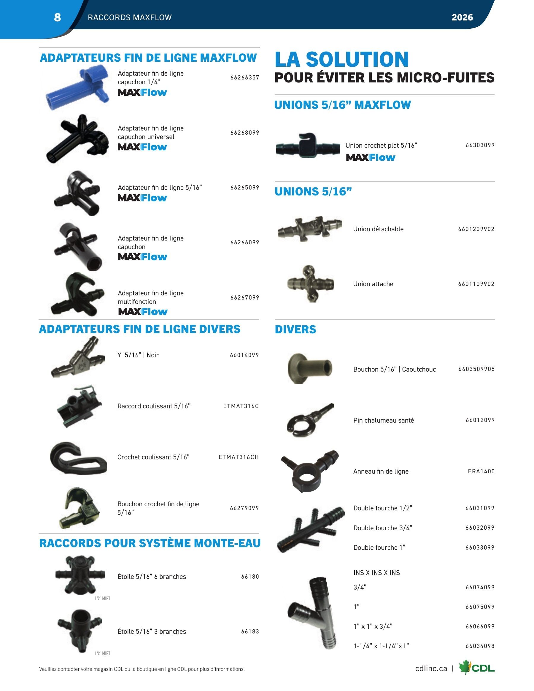 Les Équipements d'Érablière CDL Annual Maple Equipment Catalog Weekly Ad January 1 - December 31, 2026