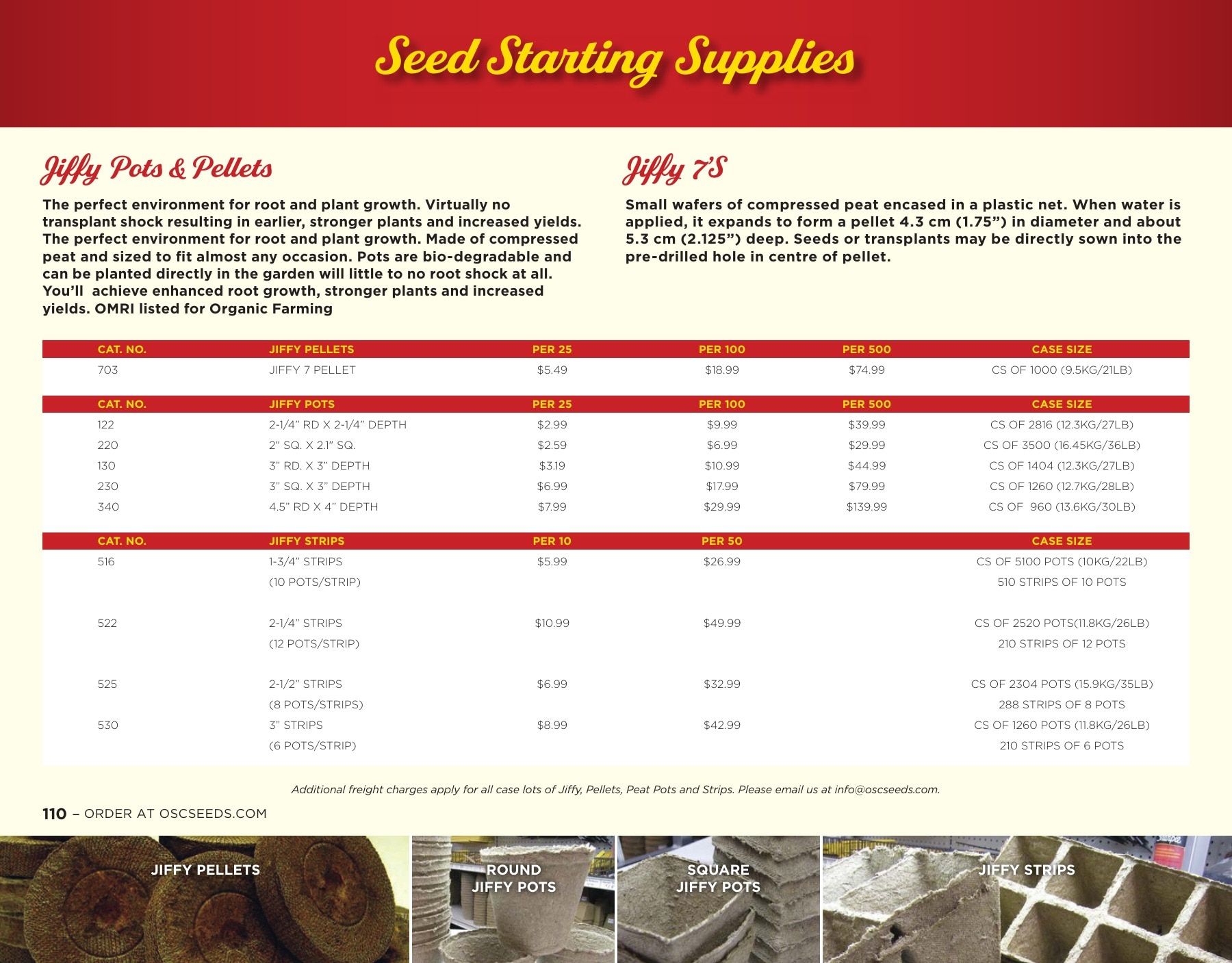 OSC Seeds Annual Catalog Weekly Ad January 1 - December 31, 2026