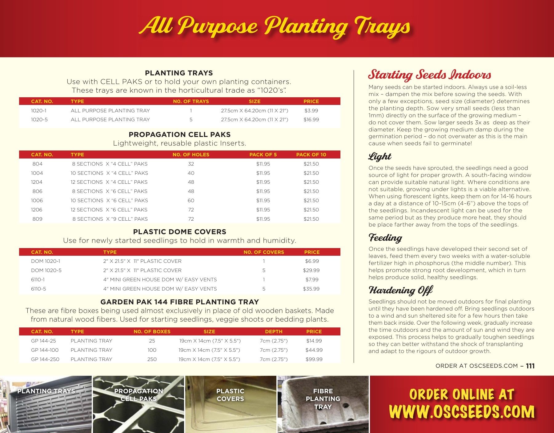 OSC Seeds Annual Catalog Weekly Ad January 1 - December 31, 2026