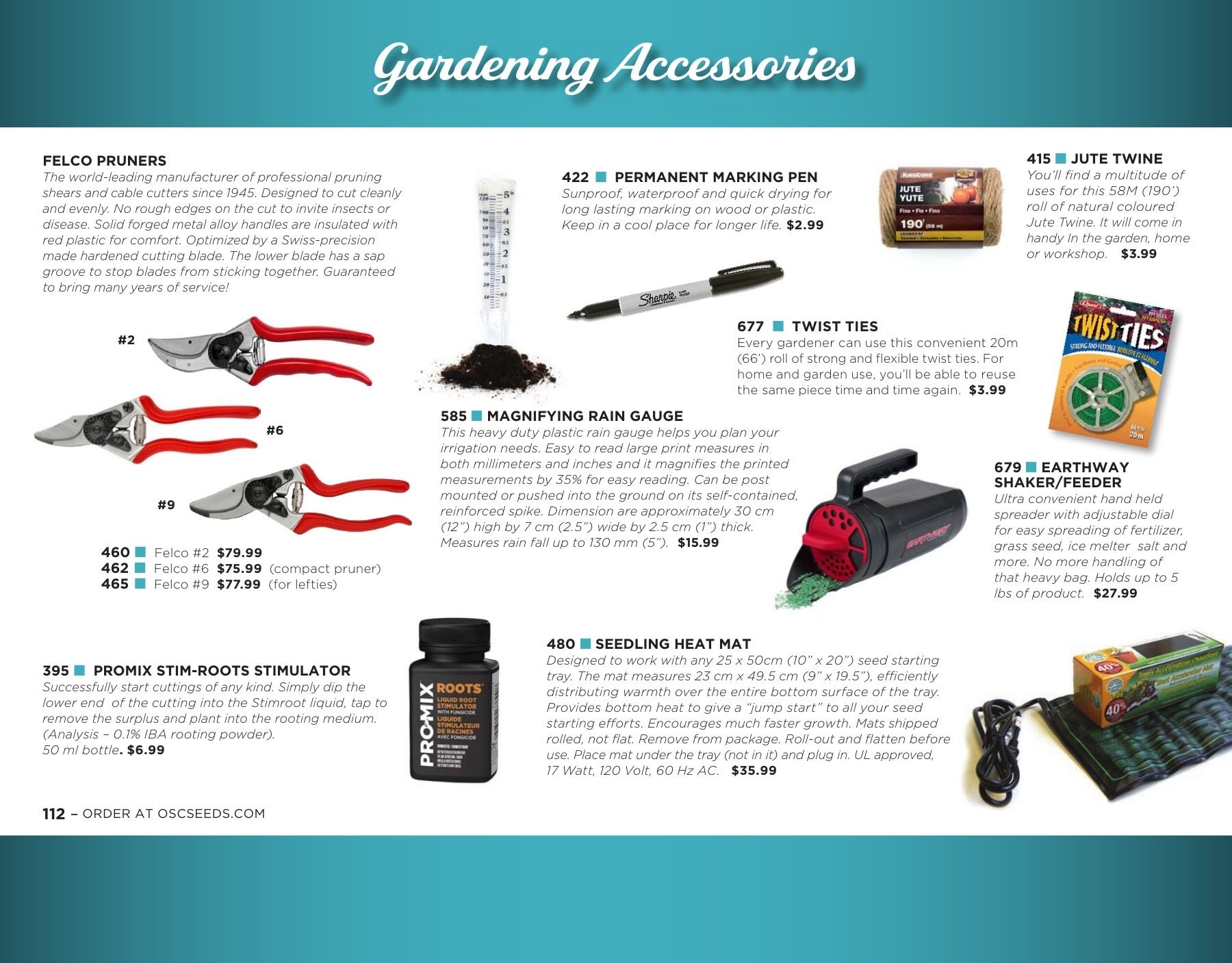 OSC Seeds Annual Catalog Weekly Ad January 1 - December 31, 2026