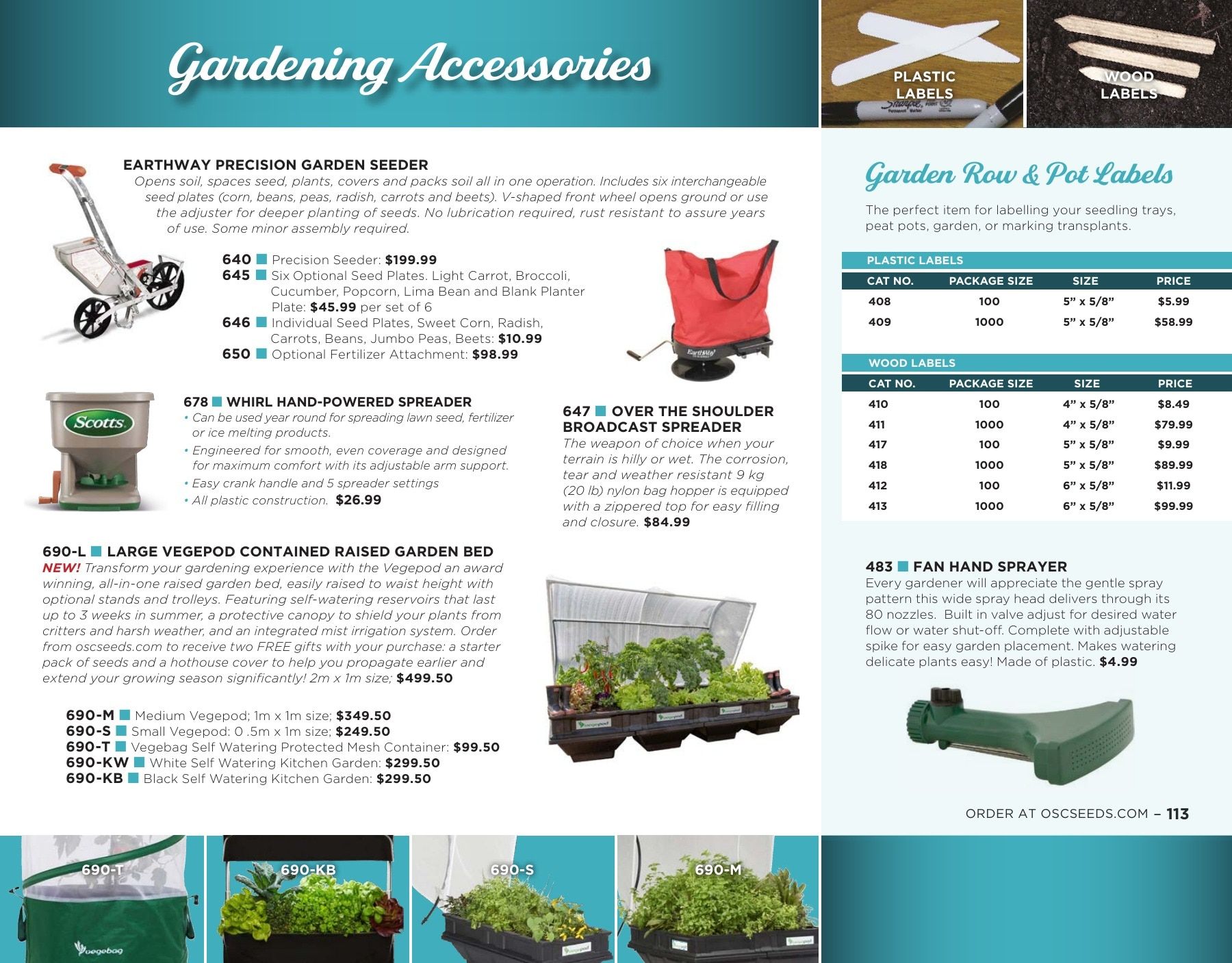 OSC Seeds Annual Catalog Weekly Ad January 1 - December 31, 2026