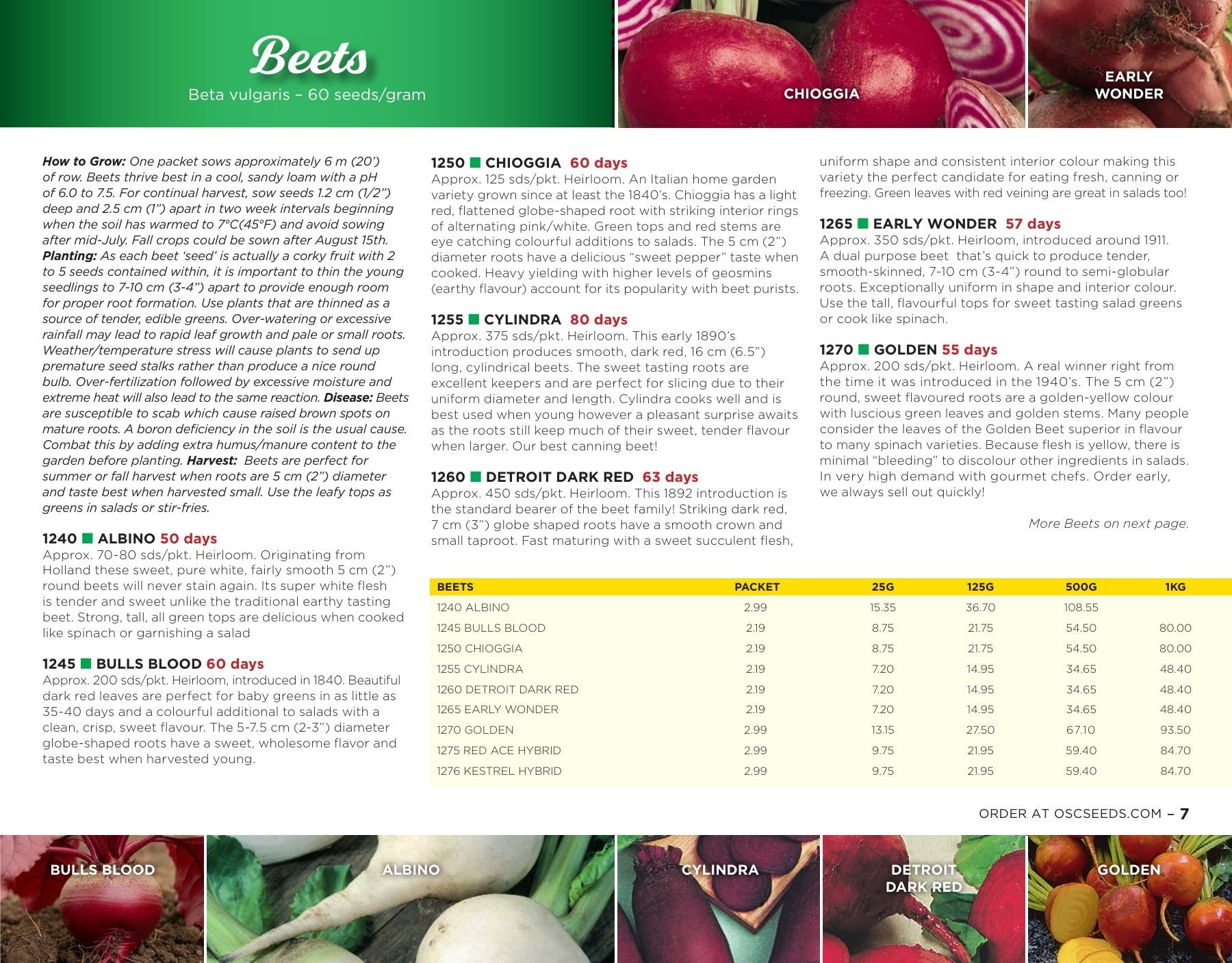 OSC Seeds Annual Catalog Weekly Ad January 1 - December 31, 2026