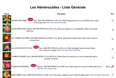 Les Jardins Osiris Nursery Catalog Weekly Ad January 1 - December 31, 2026
