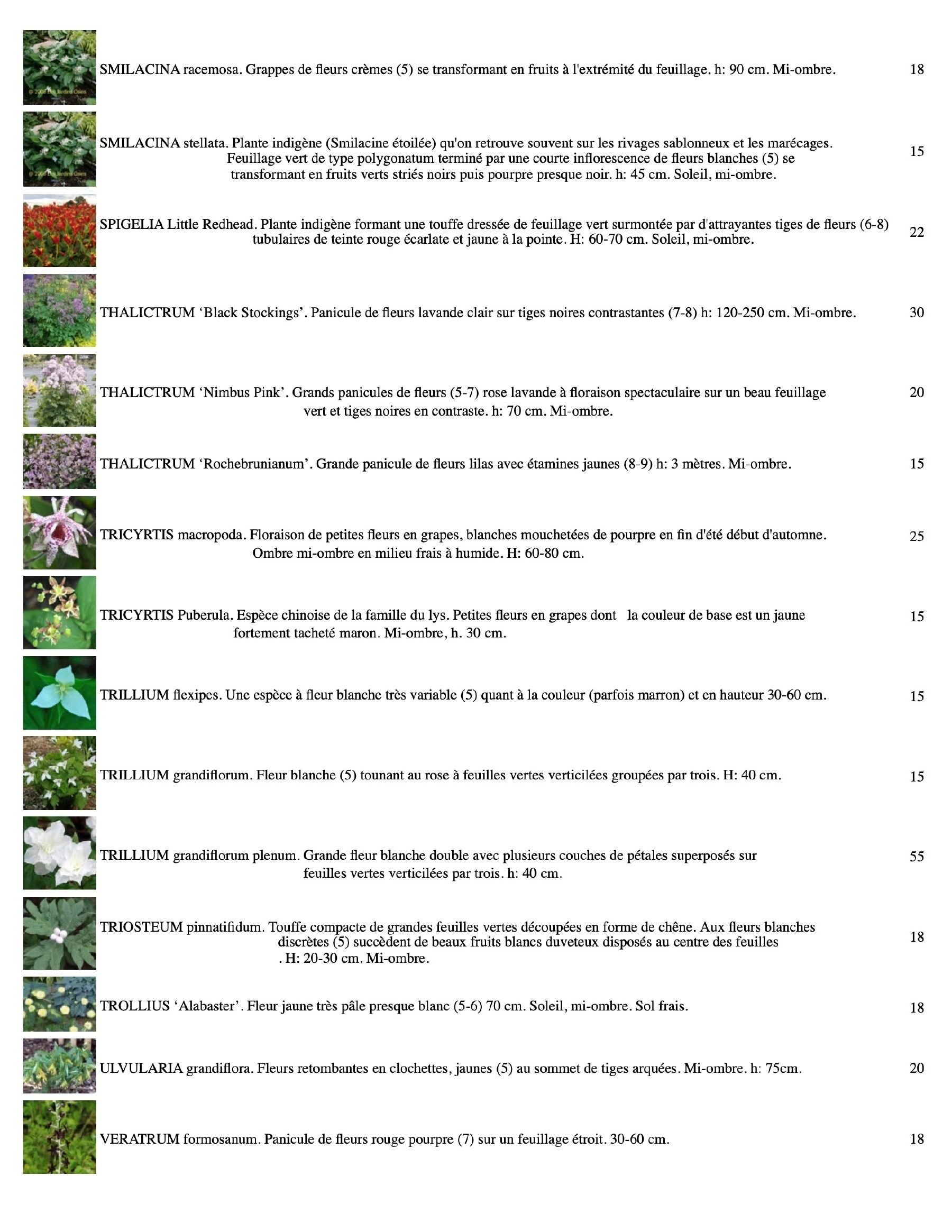 Les Jardins Osiris Nursery Catalog Weekly Ad January 1 - December 31, 2026
