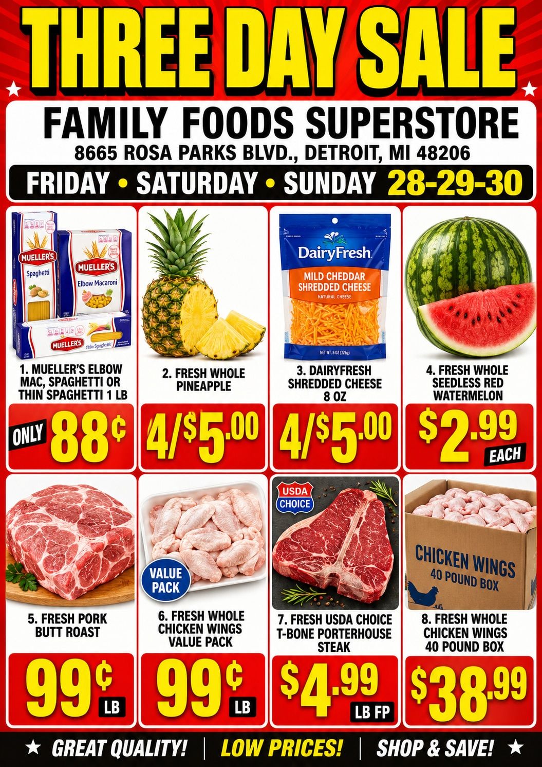 Family Foods SuperStore Weekly Ad August 28 - 30, 2026