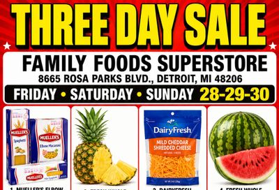 Family Foods SuperStore Weekly Ad August 28 - 30, 2026