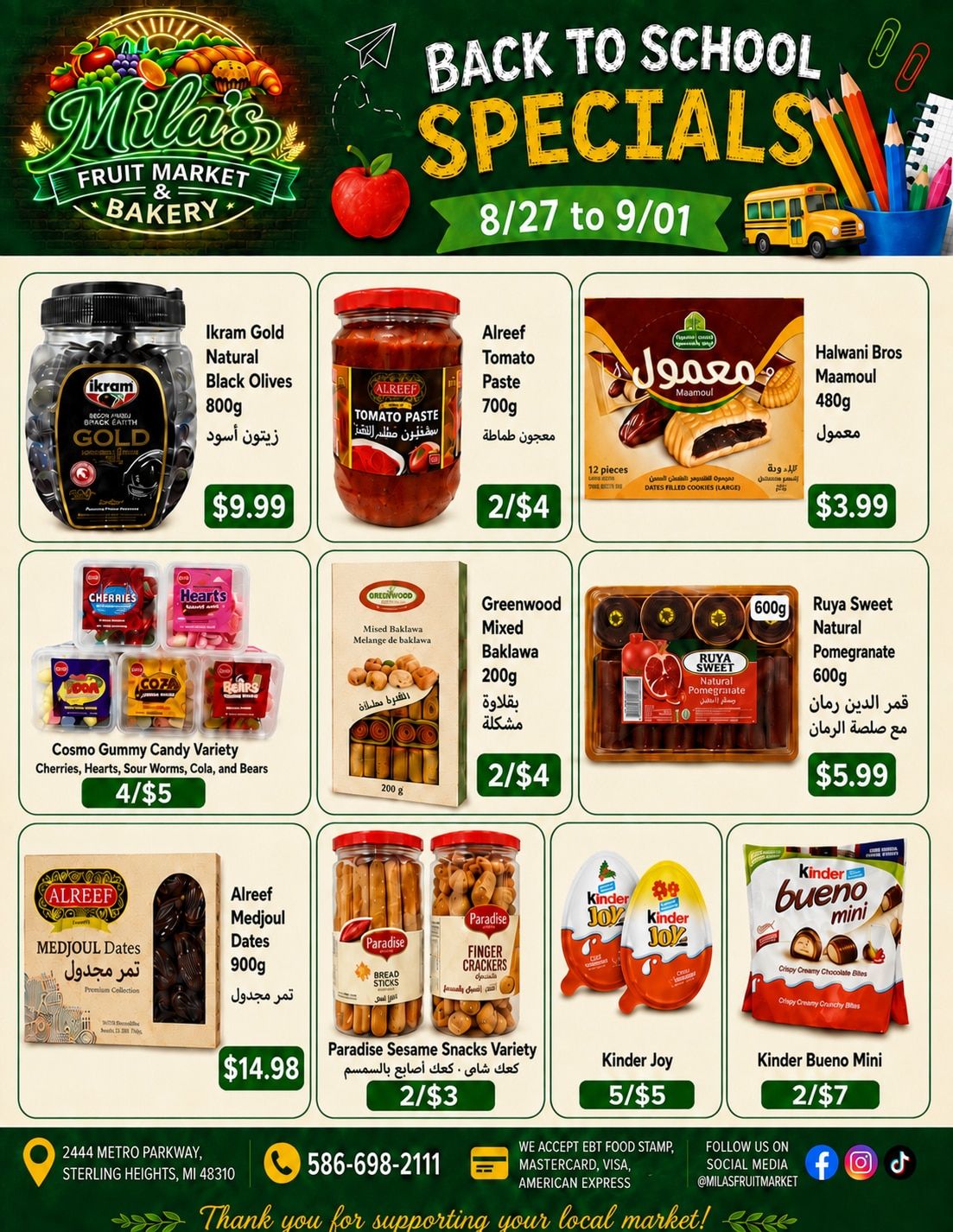 Mila's Fruit Market Weekly Ad August 27 - September 1, 2026