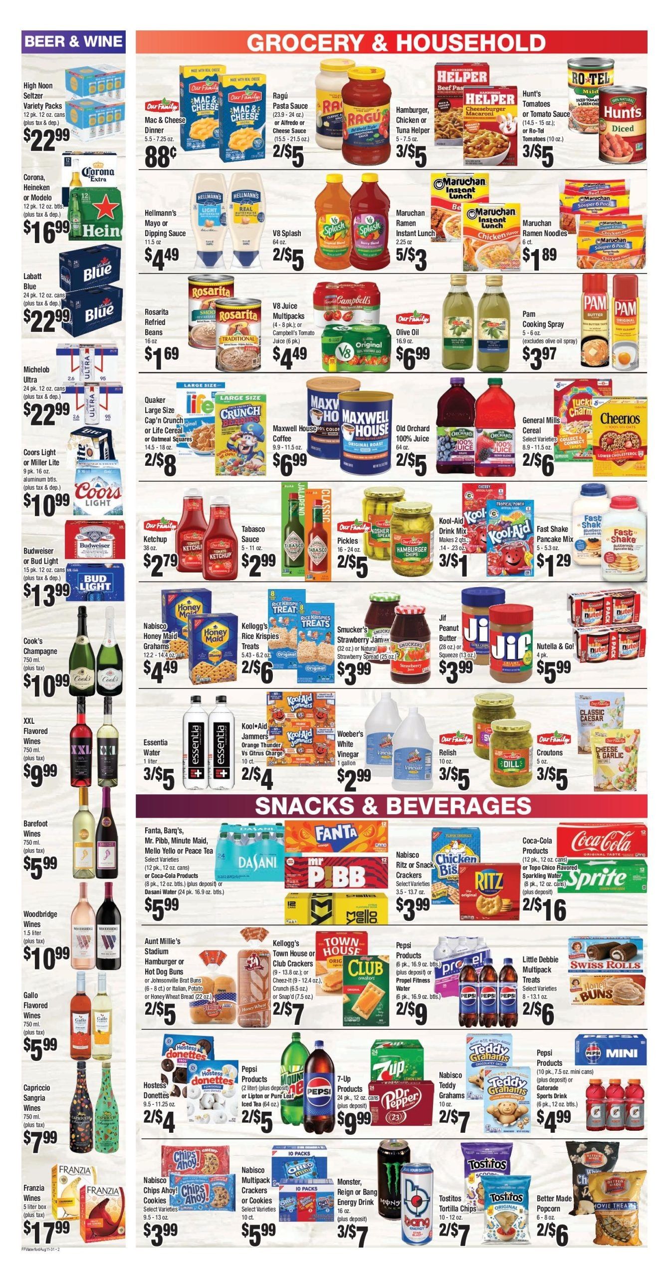 Family Foods Marketplace Weekly Ad August 28 - 30, 2026