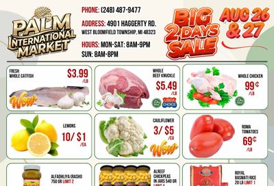 Palm International Market Weekly Ad August 26 - 27, 2026