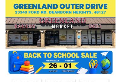 Greenland Market (23340 Ford Road, Dearborn Heights, MI) Weekly Ad August 26 - September 1, 2026