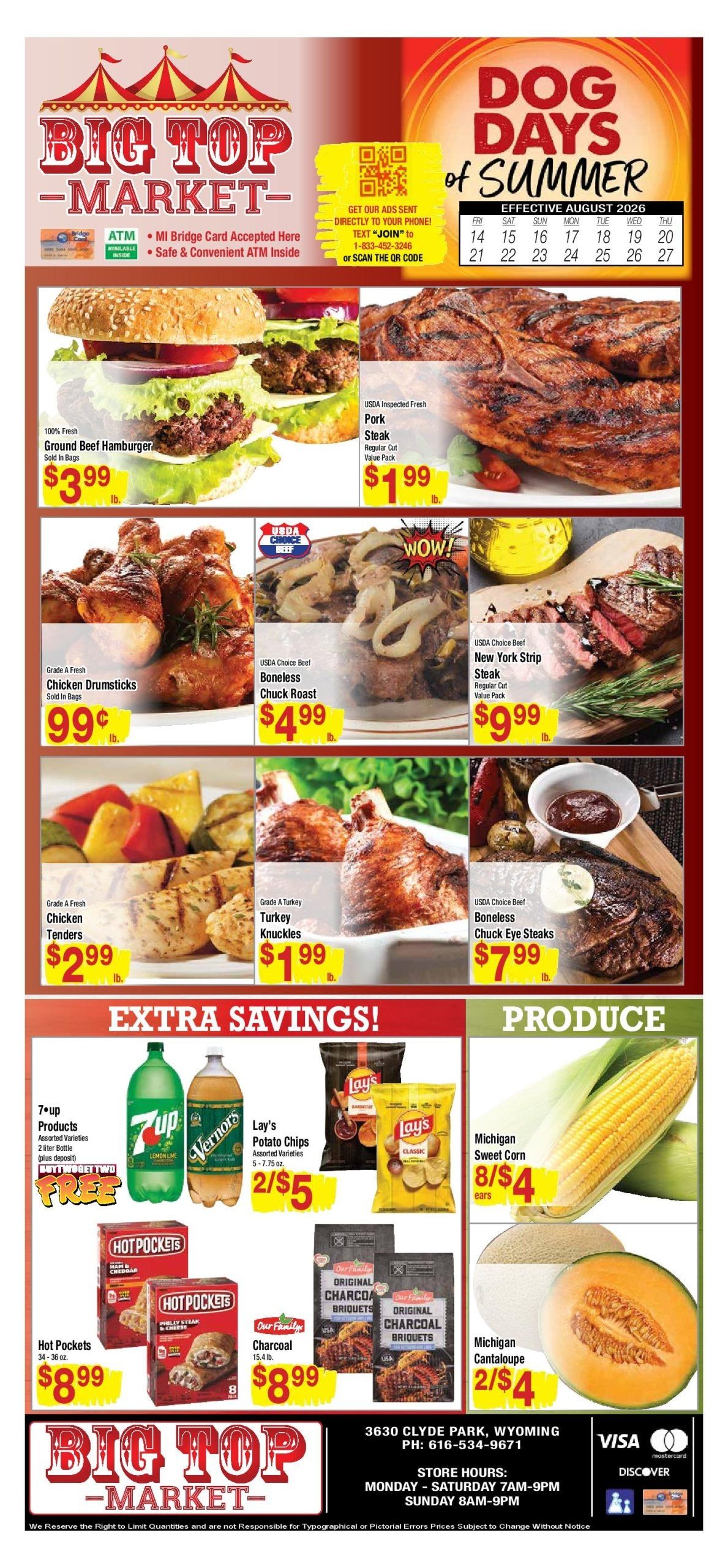 Big Top Market Weekly Ad August 14 - 27, 2026