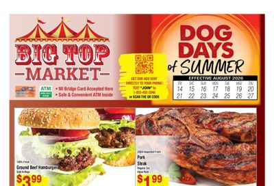 Big Top Market Weekly Ad August 14 - 27, 2026