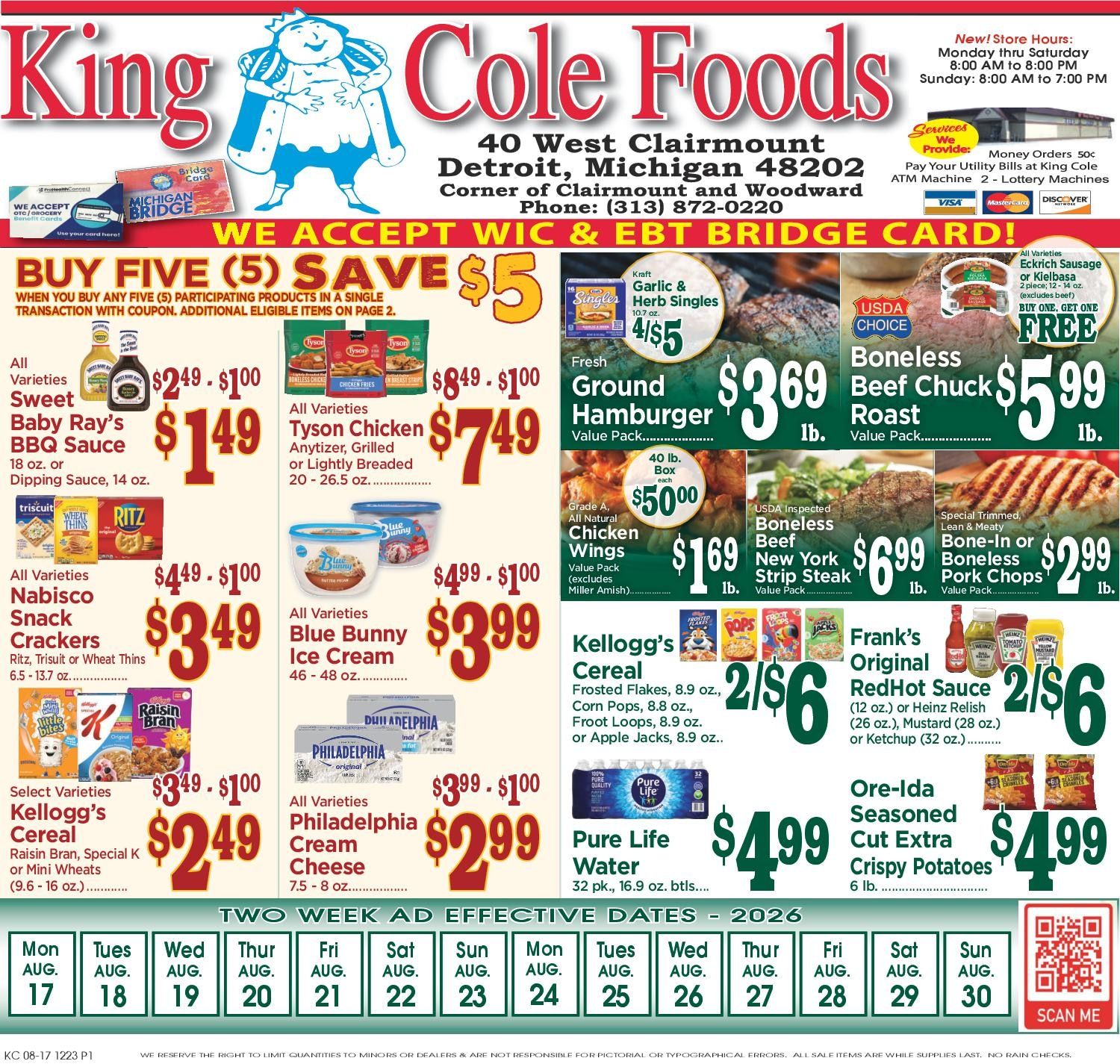 King Cole Foods Weekly Ad August 17 - 30, 2026