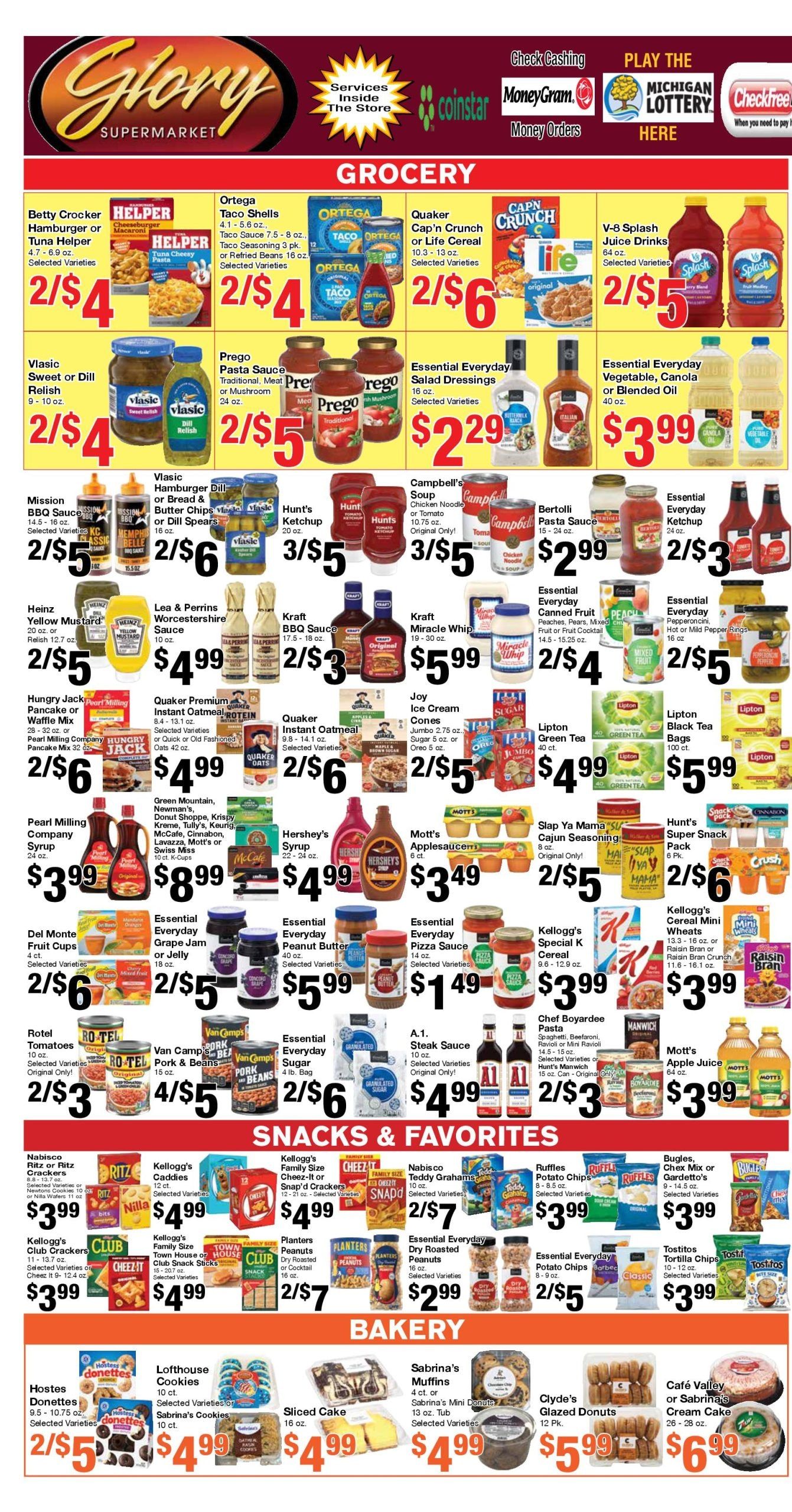 Glory Supermarket (8000 West Outer Drive, Detroit, MI) Weekly Ad August 18 - 31, 2026