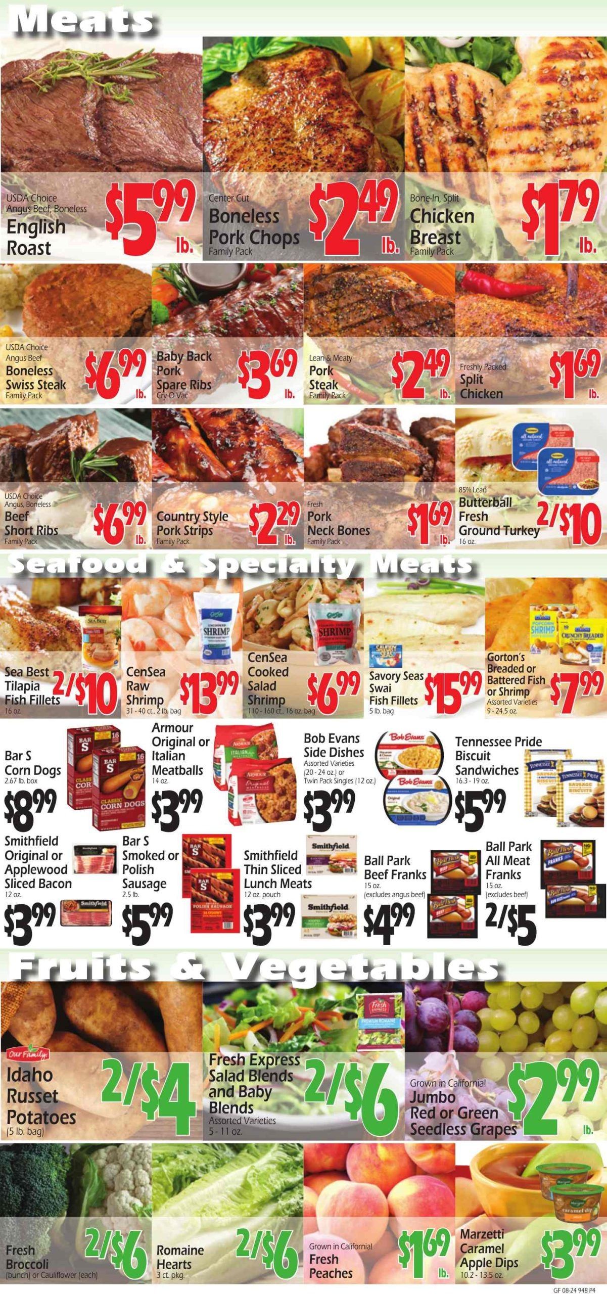 Greenfield Market Weekly Ad August 24 - September 6, 2026