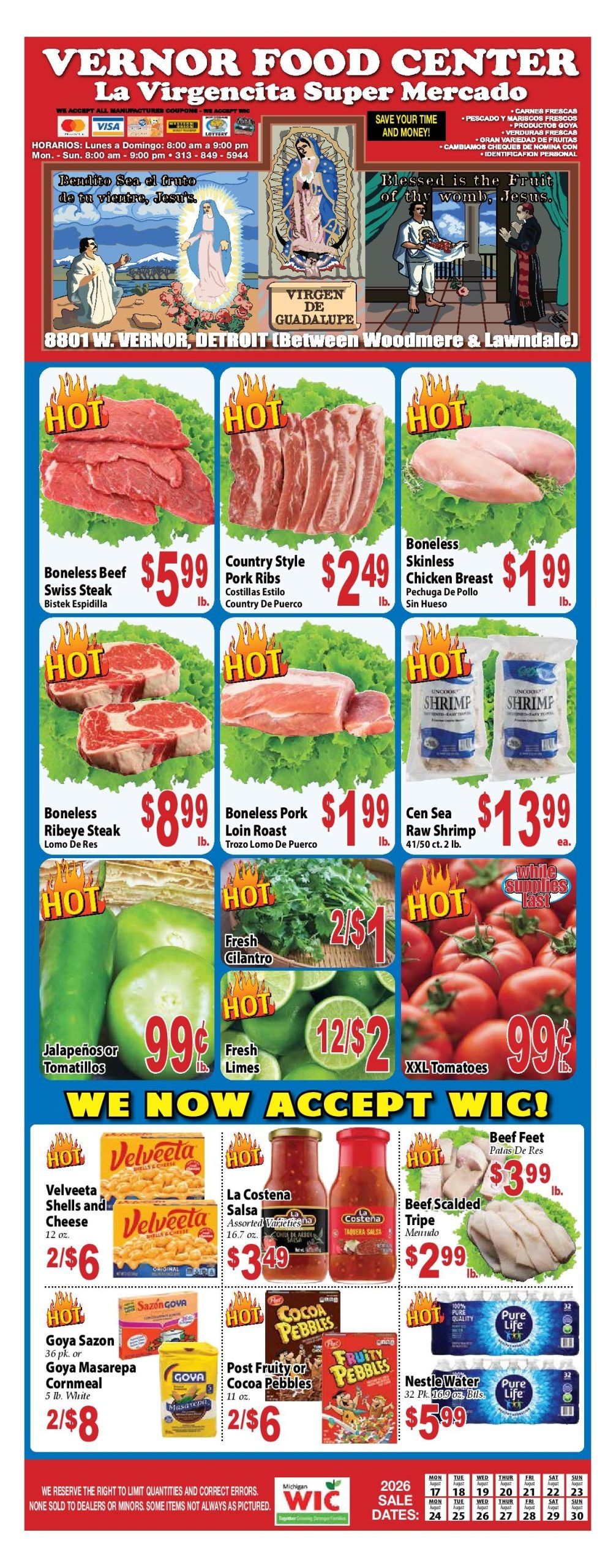 Vernor Food Center Weekly Ad August 17 - 30, 2026