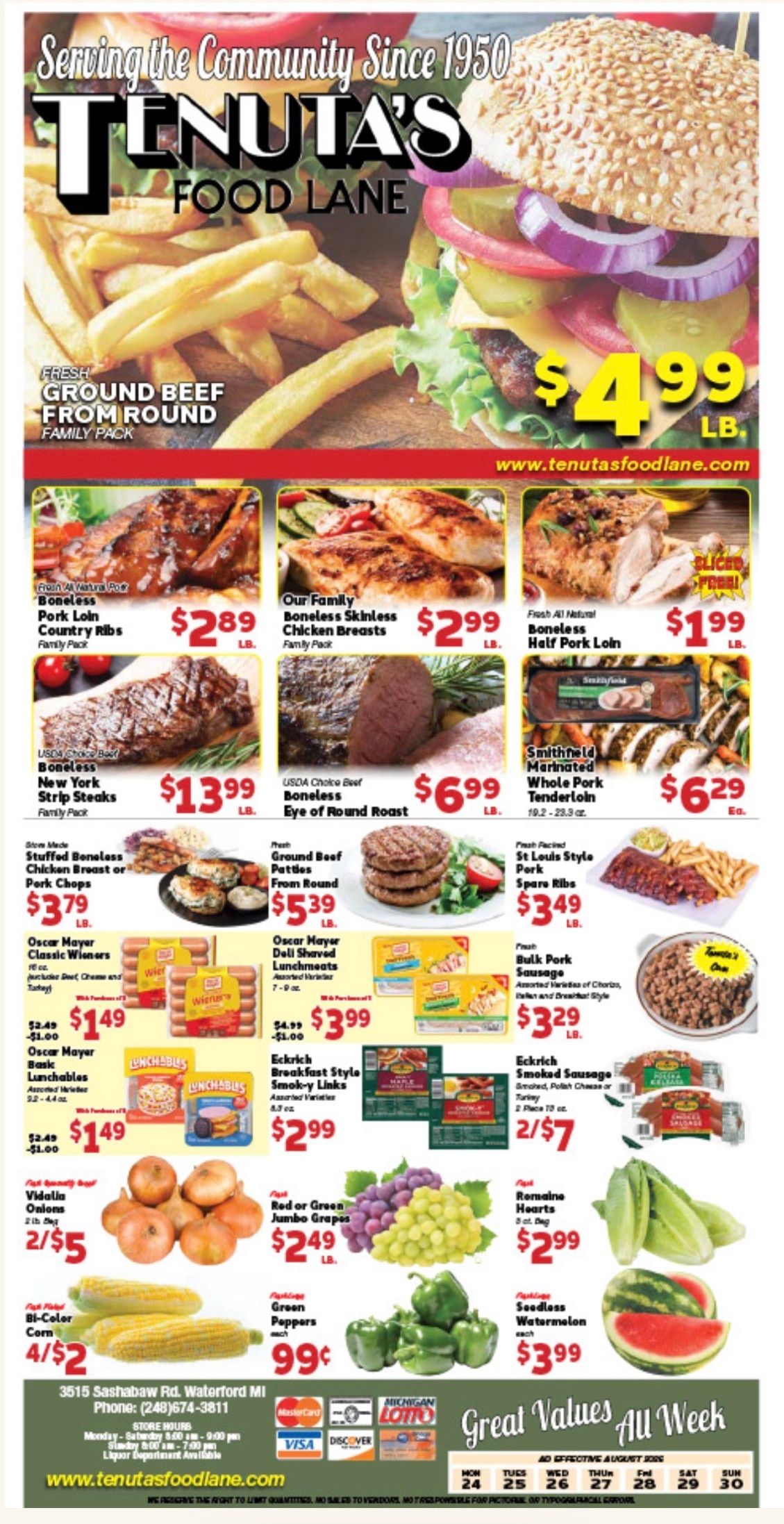 Tenuta's Food Lane Weekly Ad August 24 - 30, 2026