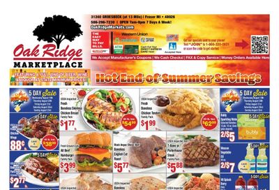 Oak Ridge Marketplace Weekly Ad August 12 - September 1, 2026