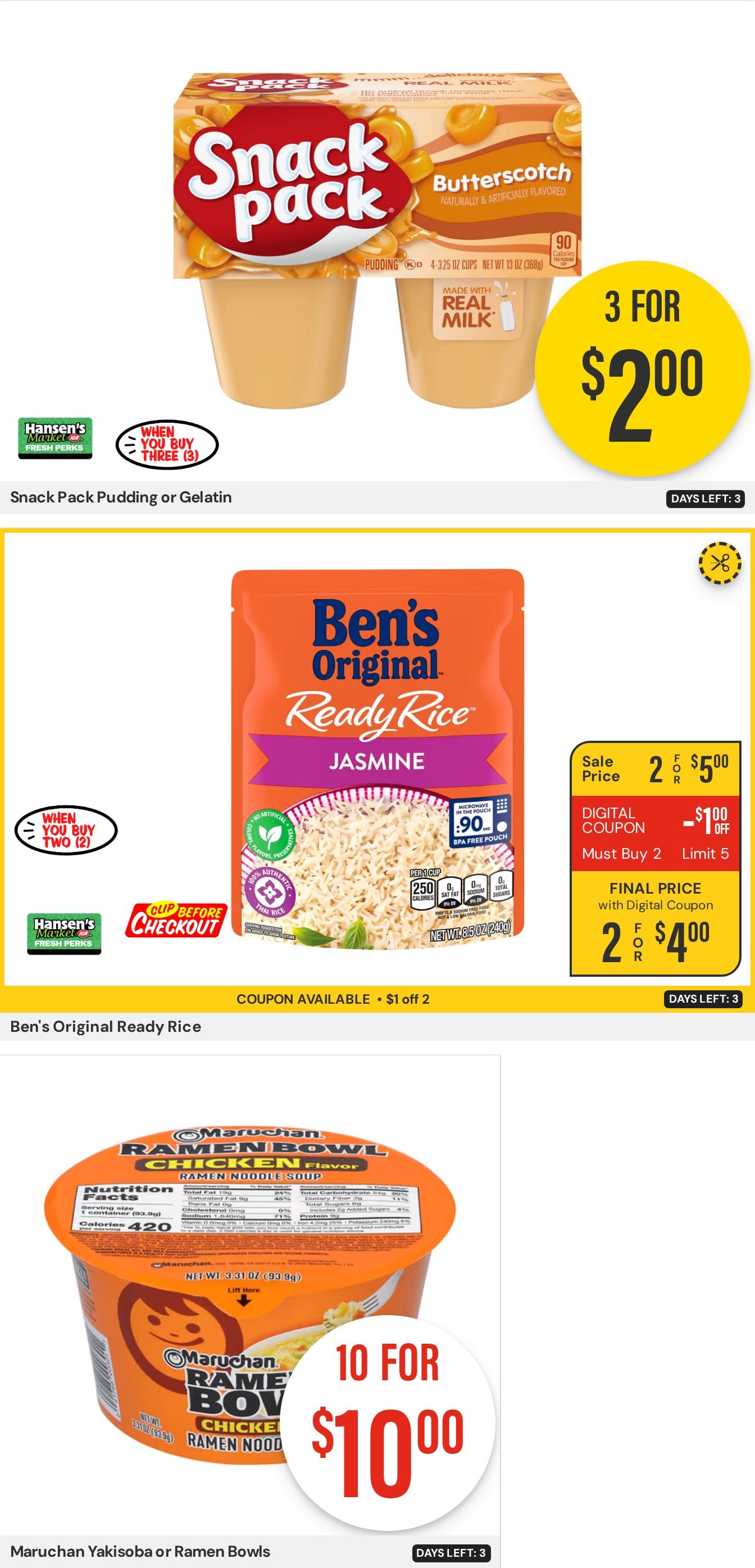 Hansen's IGA Wisconsin (Bangor, WI) Weekly Ad August 24 - 30, 2026