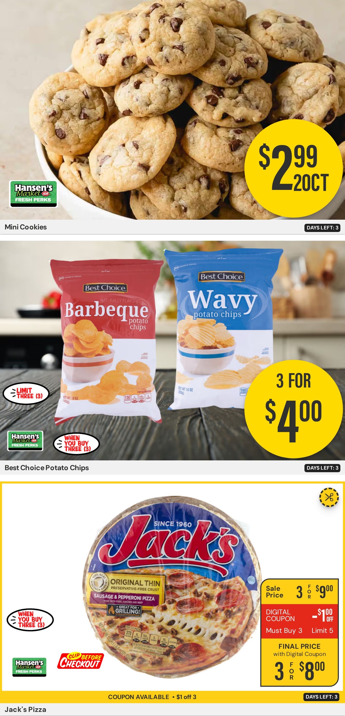 Hansen's IGA Wisconsin (Bangor, WI) Weekly Ad August 24 - 30, 2026