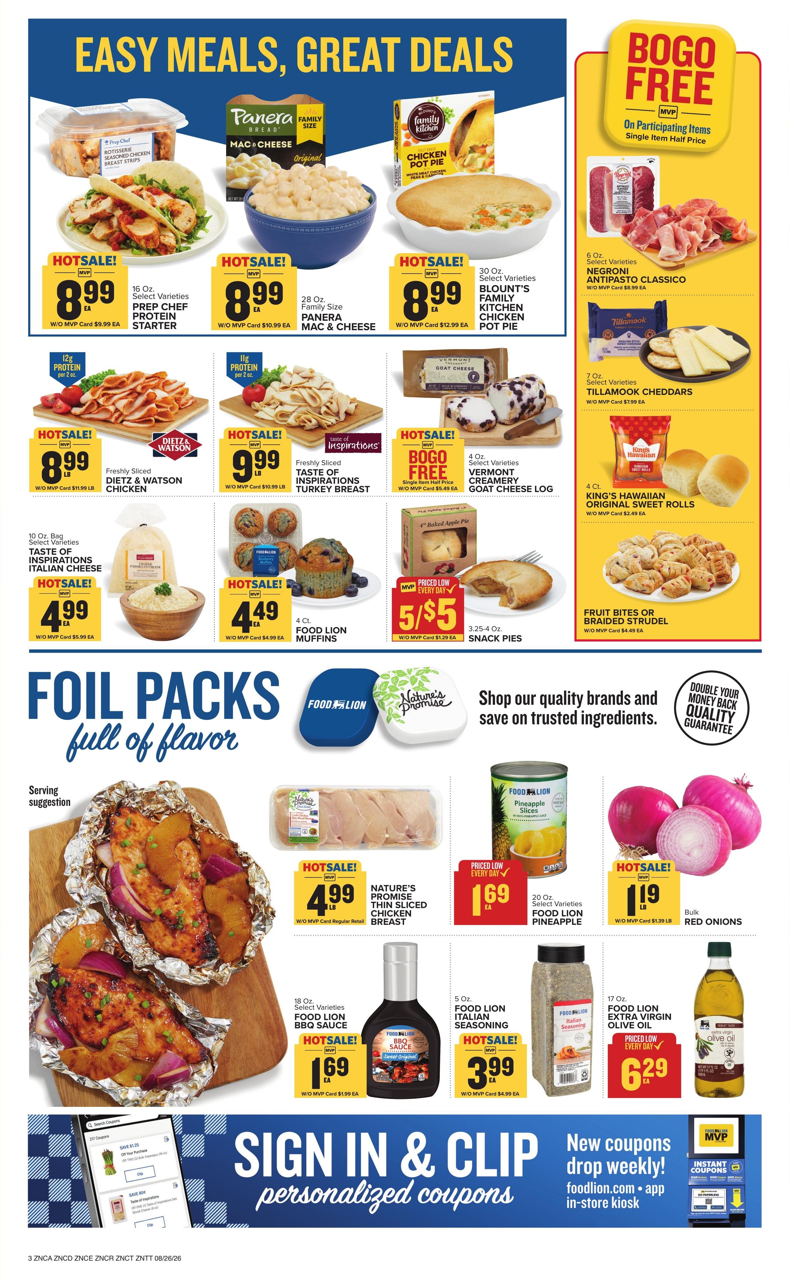 Food Lion (Banner Elk Area, NC) Weekly Ad August 26 - September 1, 2026