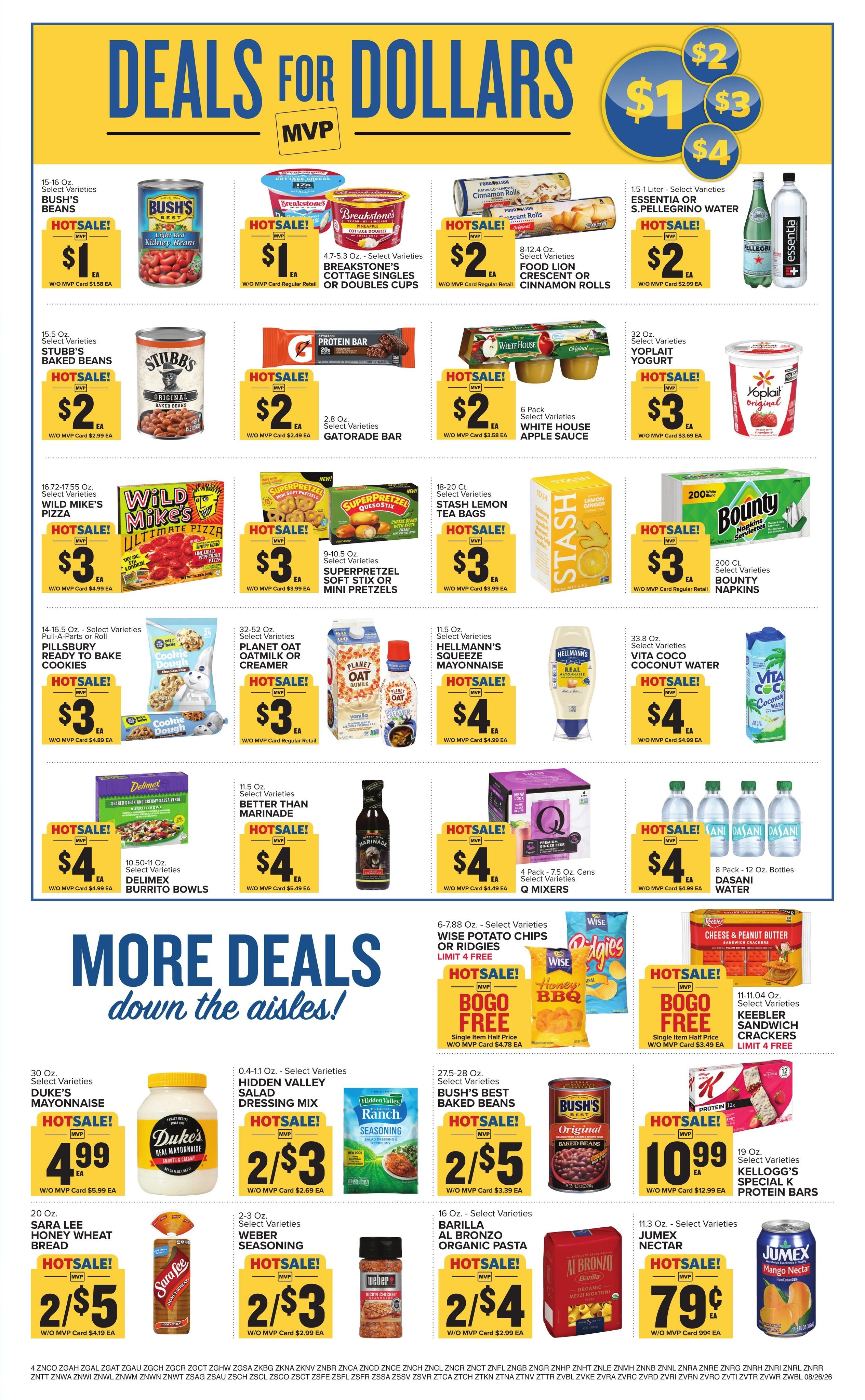 Food Lion (Banner Elk Area, NC) Weekly Ad August 26 - September 1, 2026