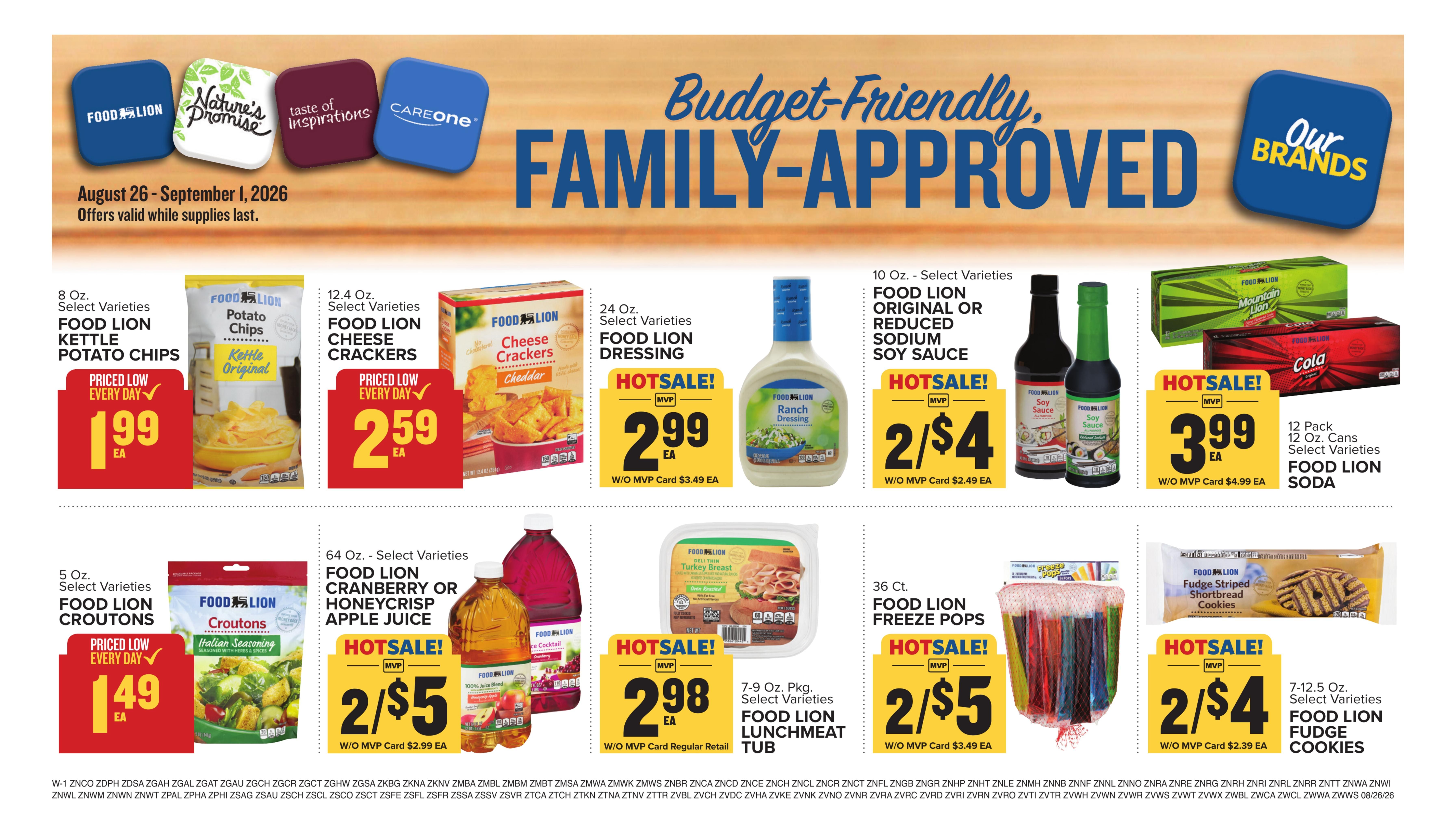 Food Lion (Blackstock Area, SC) Weekly Ad August 26 - September 1, 2026