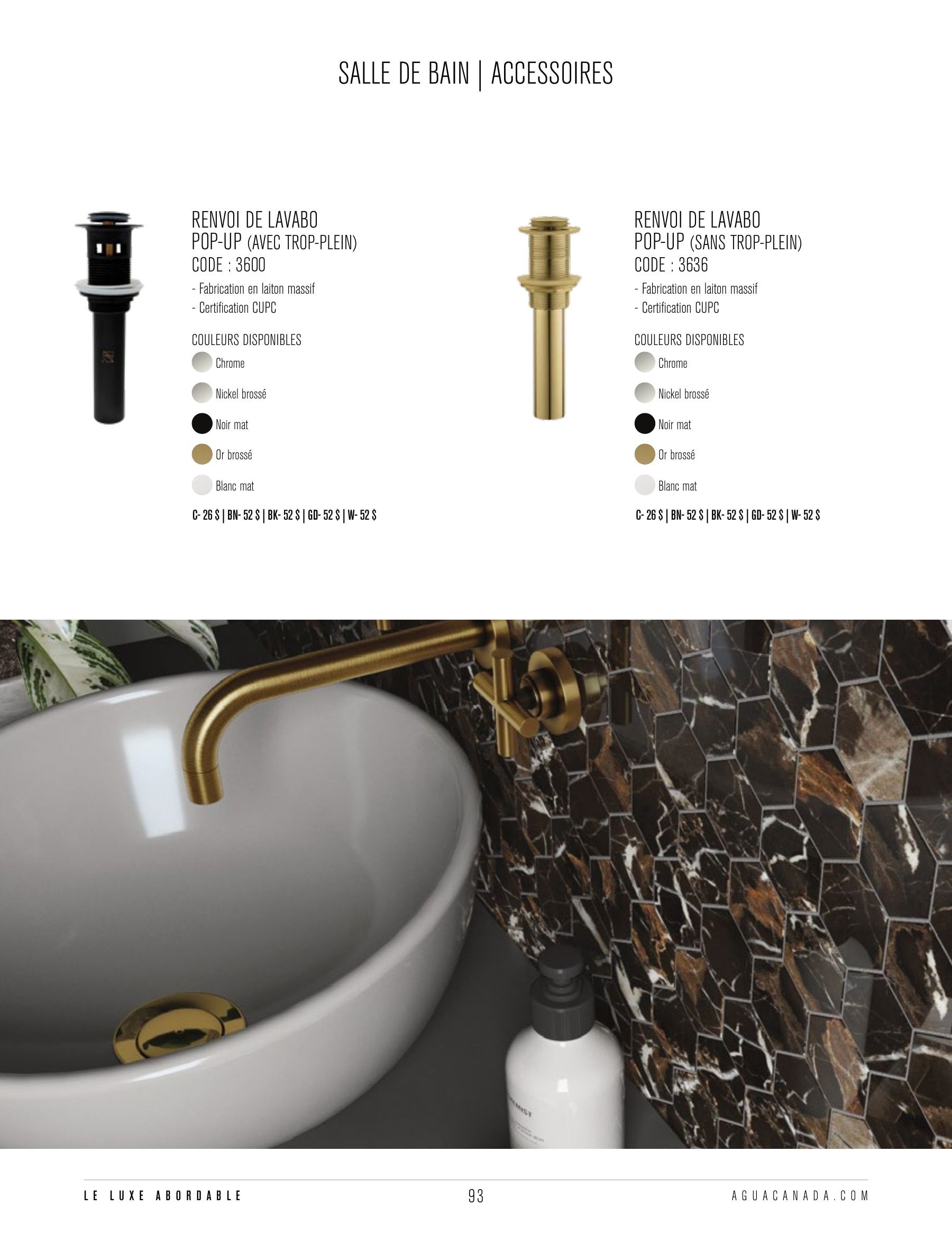 Agua Canada Annual Product Catalog Weekly Ad January 1 - December 31, 2026