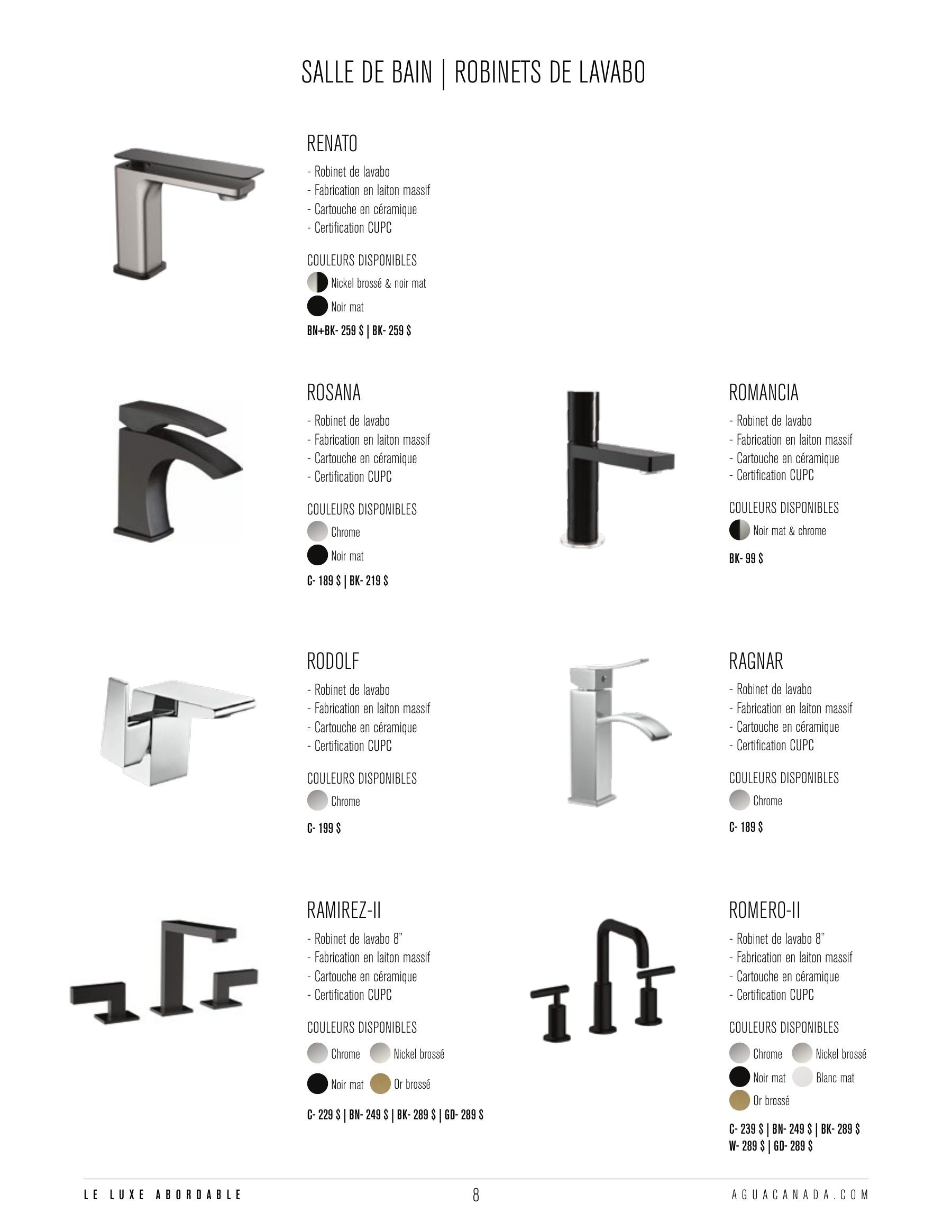 Agua Canada Annual Product Catalog Weekly Ad January 1 - December 31, 2026