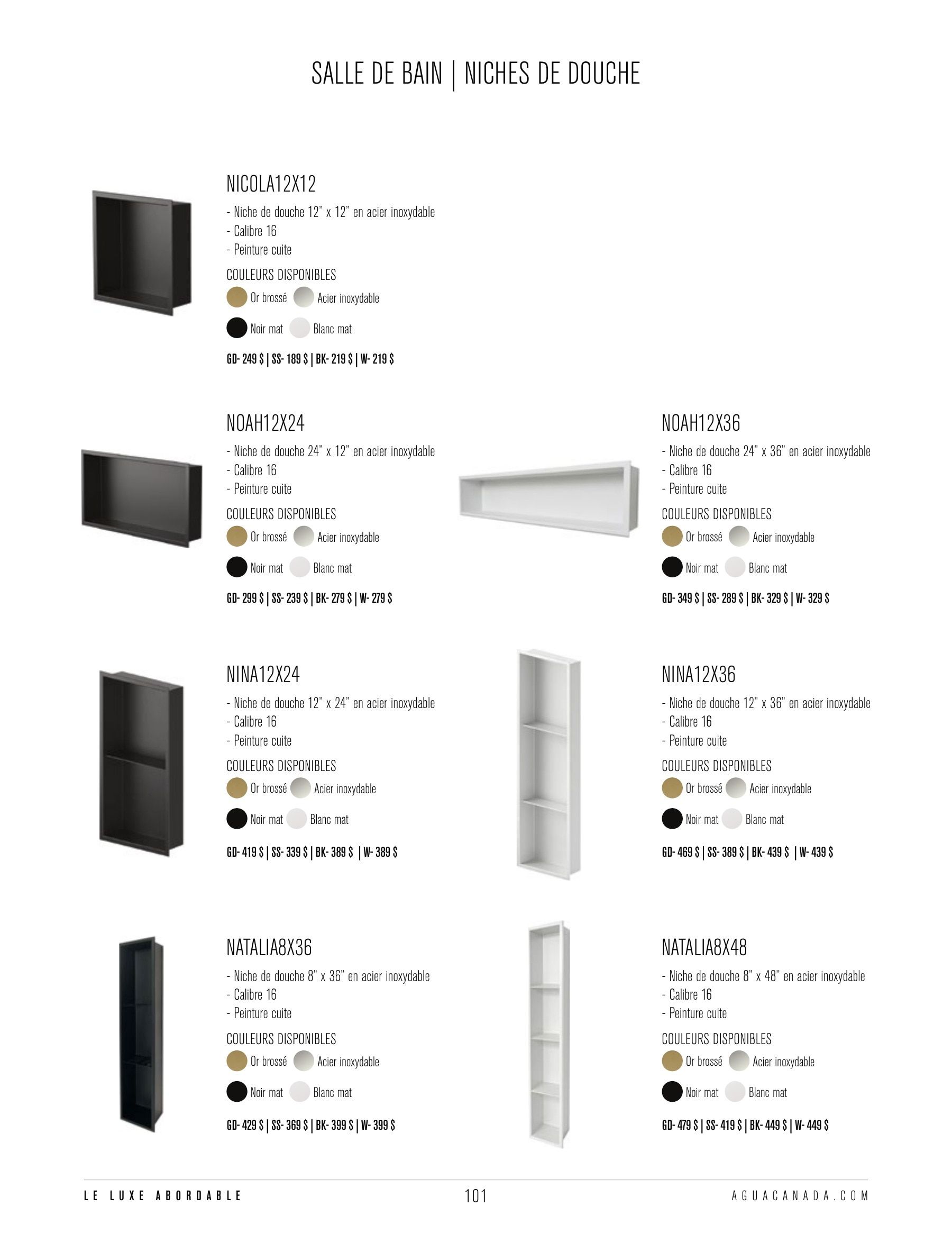Agua Canada Annual Product Catalog Weekly Ad January 1 - December 31, 2026