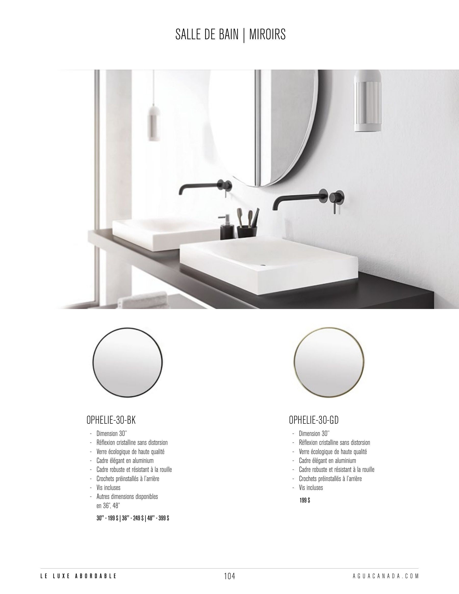 Agua Canada Annual Product Catalog Weekly Ad January 1 - December 31, 2026