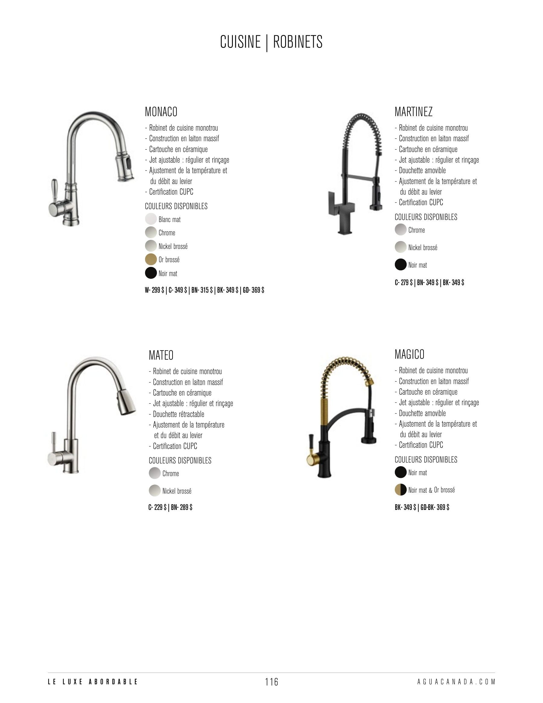 Agua Canada Annual Product Catalog Weekly Ad January 1 - December 31, 2026