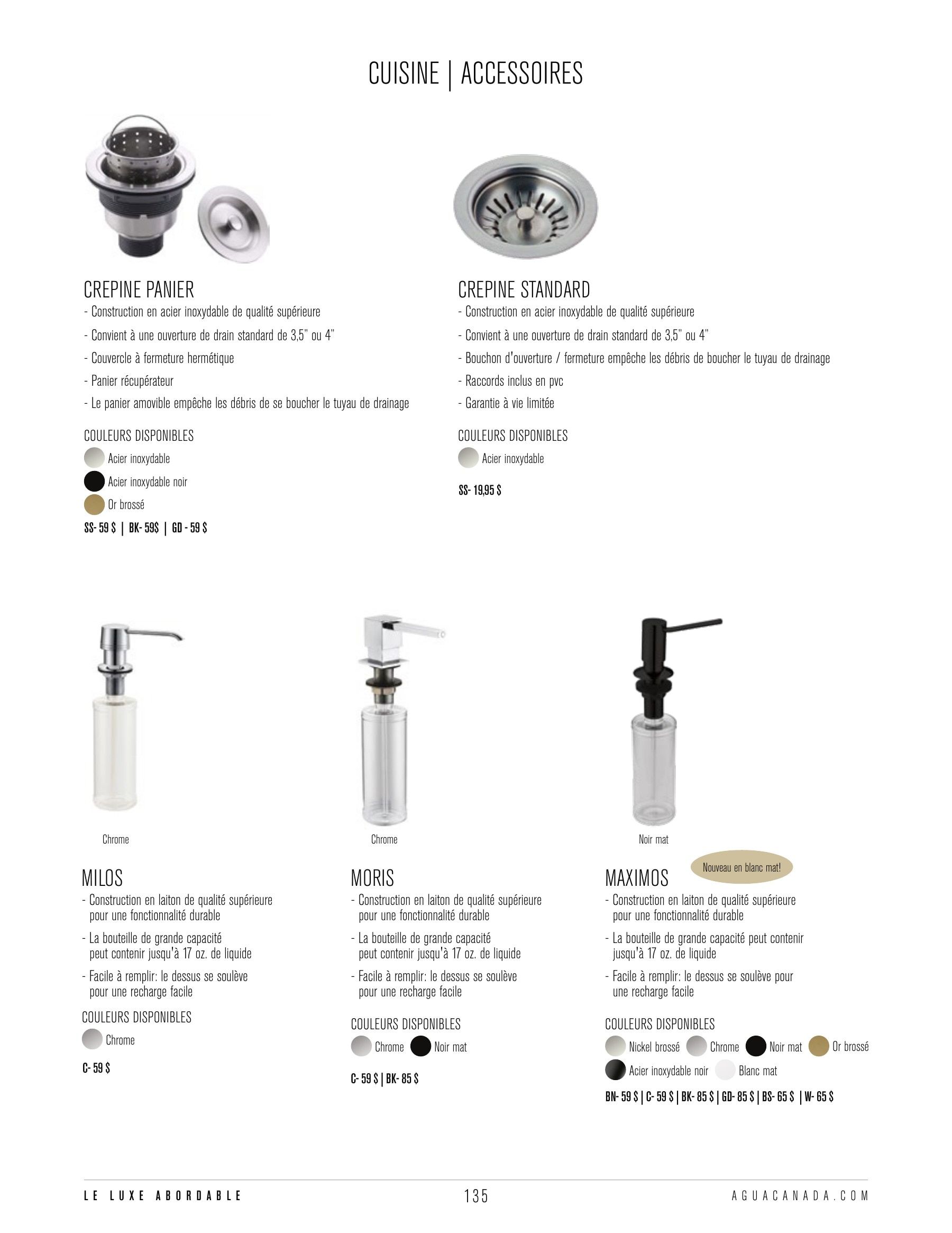 Agua Canada Annual Product Catalog Weekly Ad January 1 - December 31, 2026