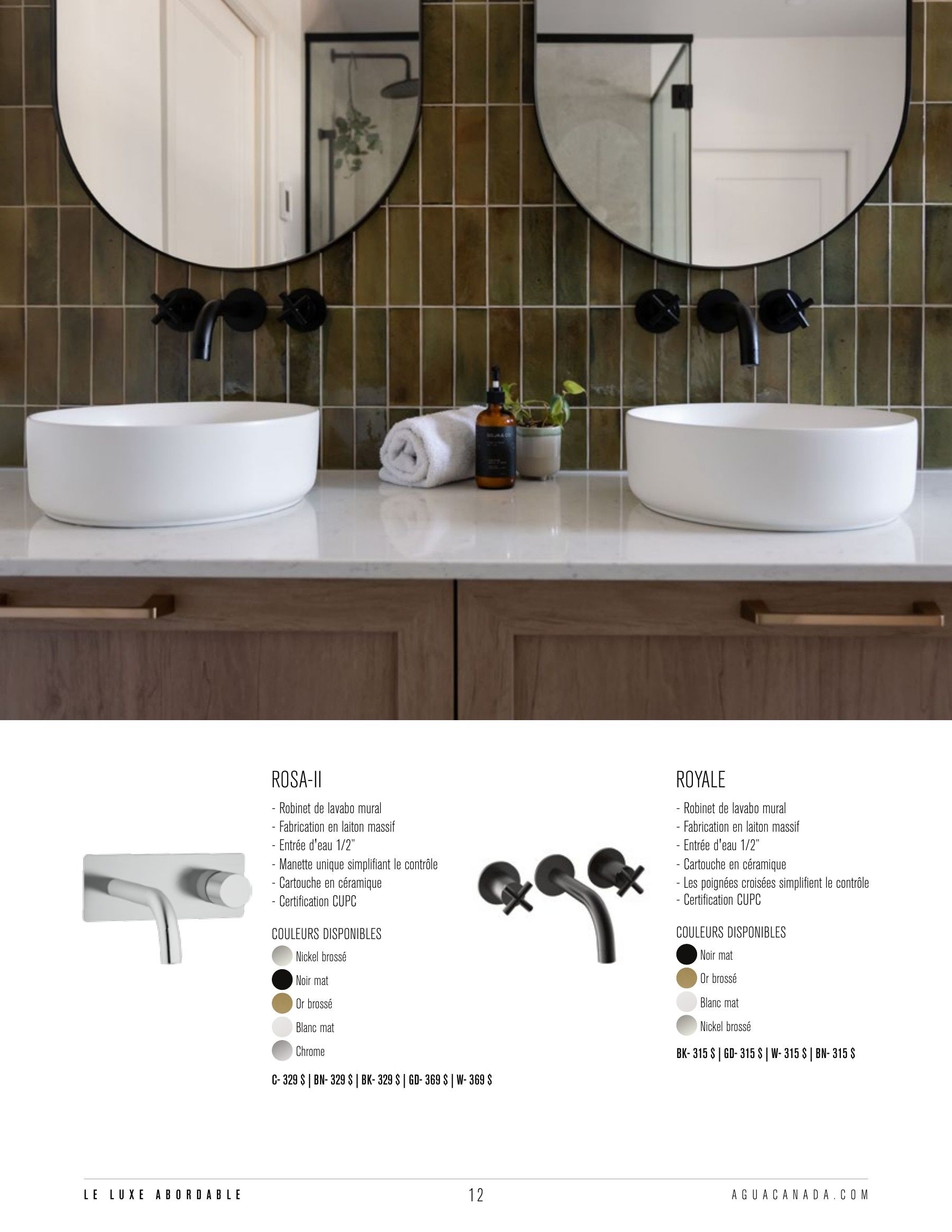 Agua Canada Annual Product Catalog Weekly Ad January 1 - December 31, 2026