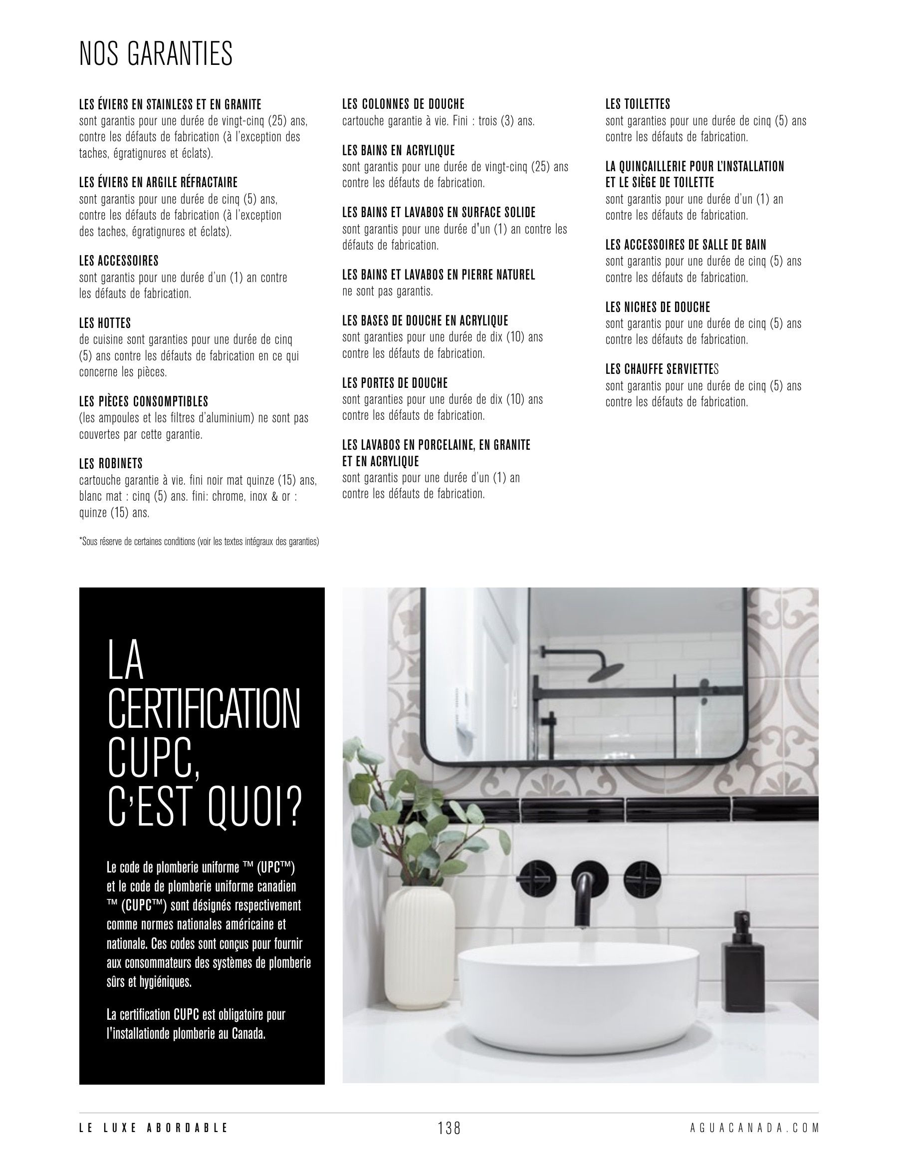 Agua Canada Annual Product Catalog Weekly Ad January 1 - December 31, 2026
