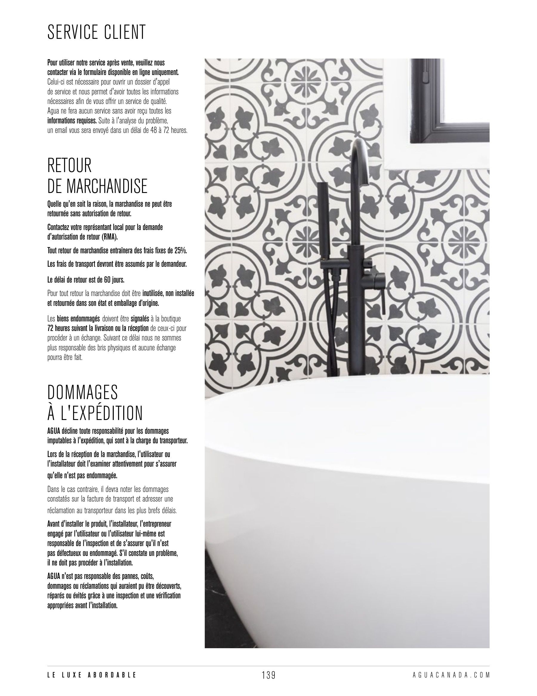 Agua Canada Annual Product Catalog Weekly Ad January 1 - December 31, 2026