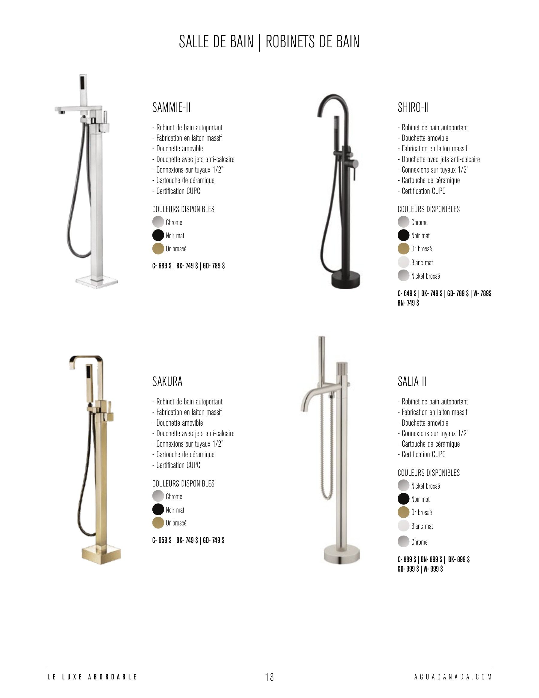 Agua Canada Annual Product Catalog Weekly Ad January 1 - December 31, 2026