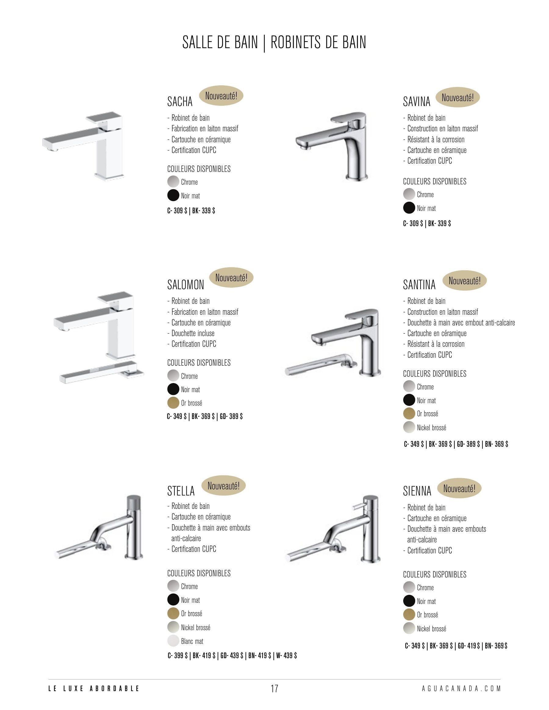 Agua Canada Annual Product Catalog Weekly Ad January 1 - December 31, 2026