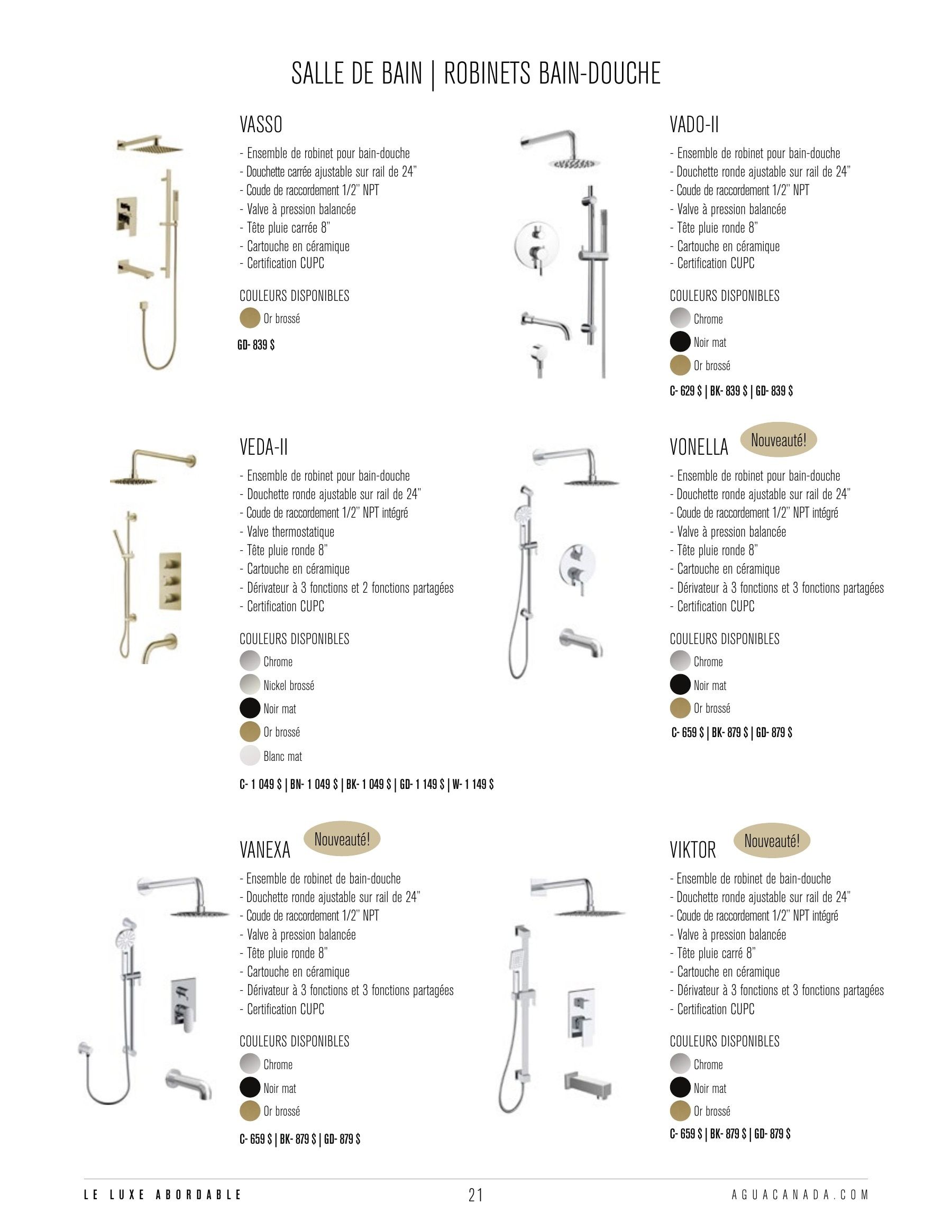Agua Canada Annual Product Catalog Weekly Ad January 1 - December 31, 2026