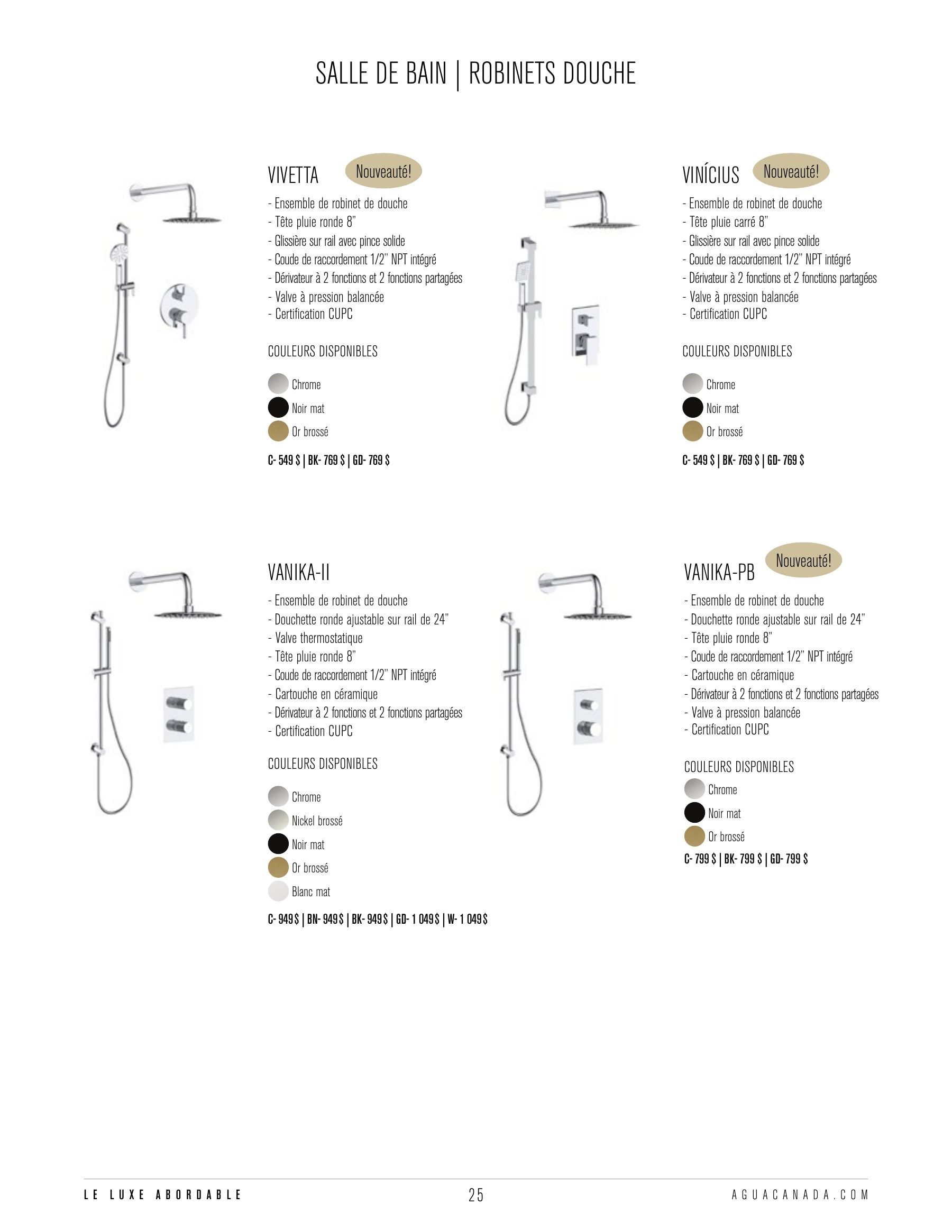 Agua Canada Annual Product Catalog Weekly Ad January 1 - December 31, 2026