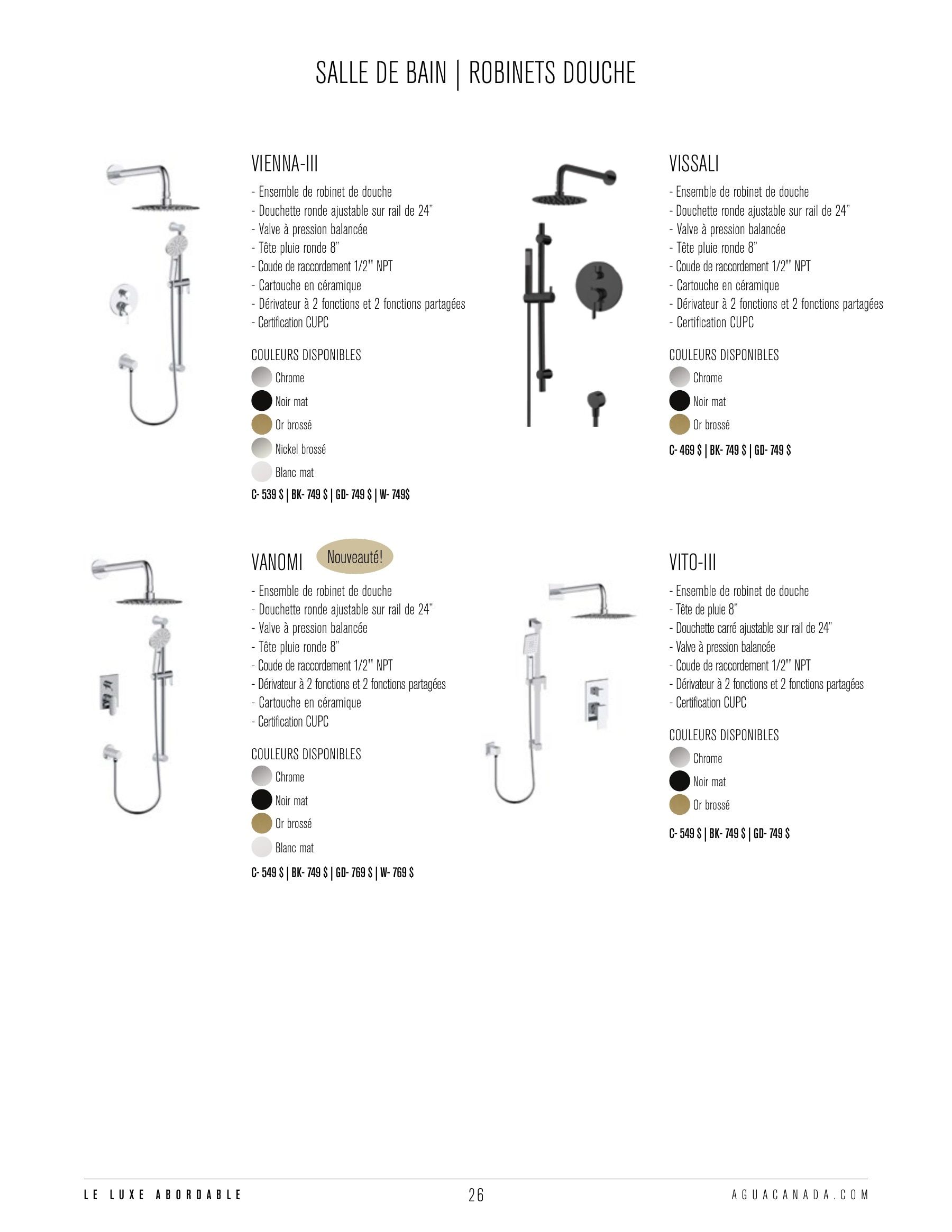 Agua Canada Annual Product Catalog Weekly Ad January 1 - December 31, 2026