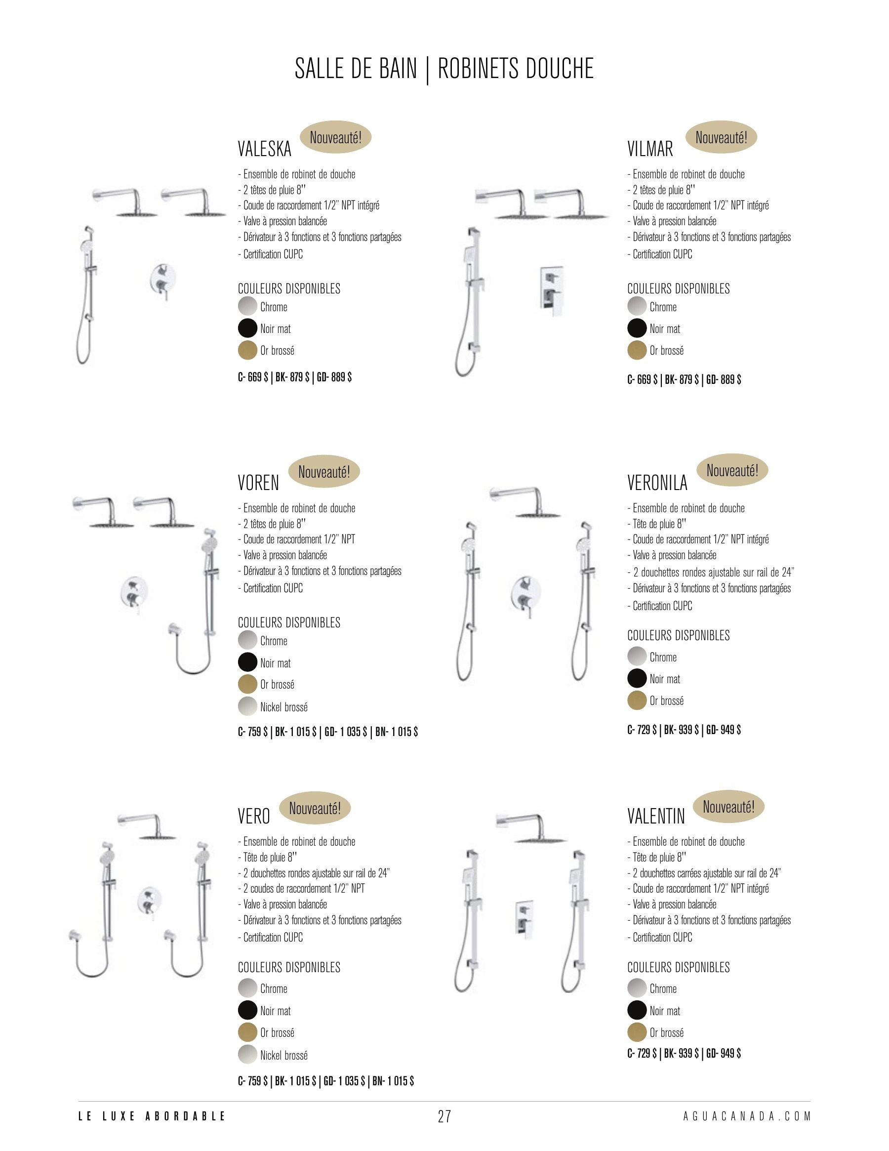 Agua Canada Annual Product Catalog Weekly Ad January 1 - December 31, 2026